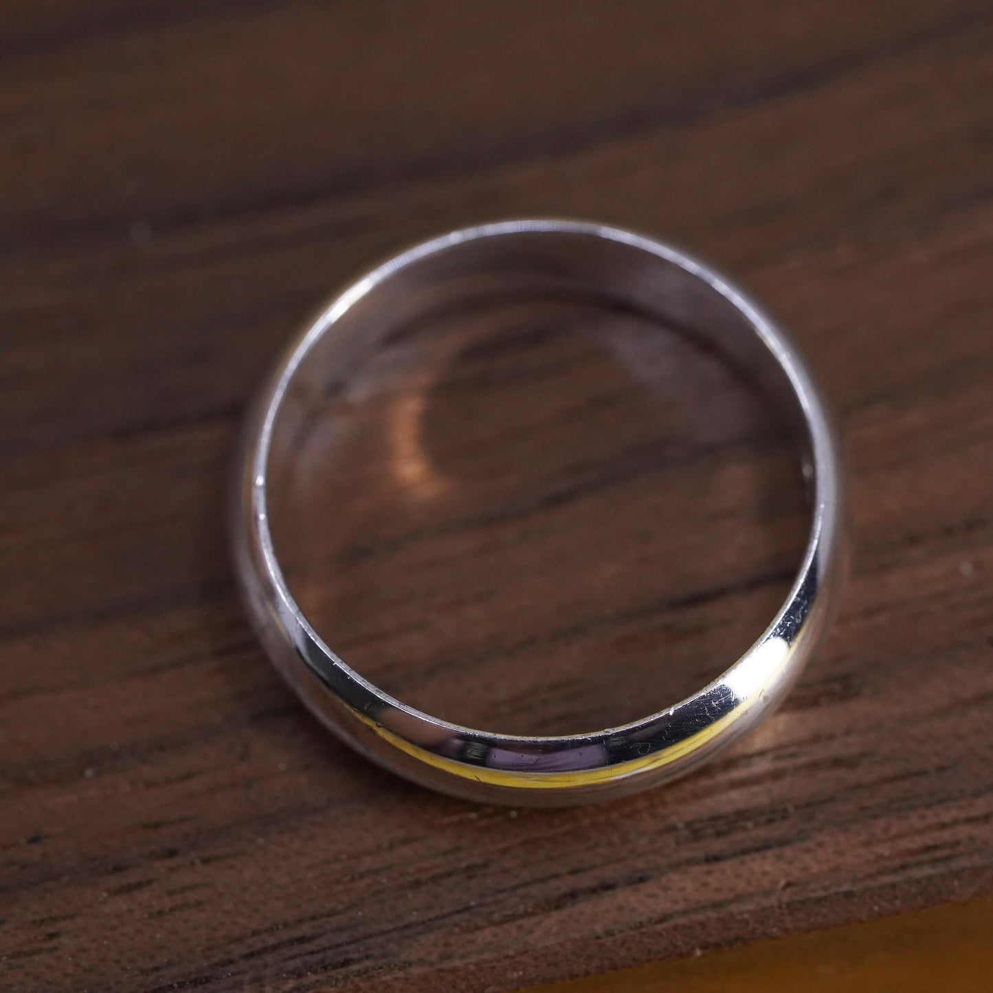 Size 8, vintage rage sterling silver handmade ring, 925 wedding band