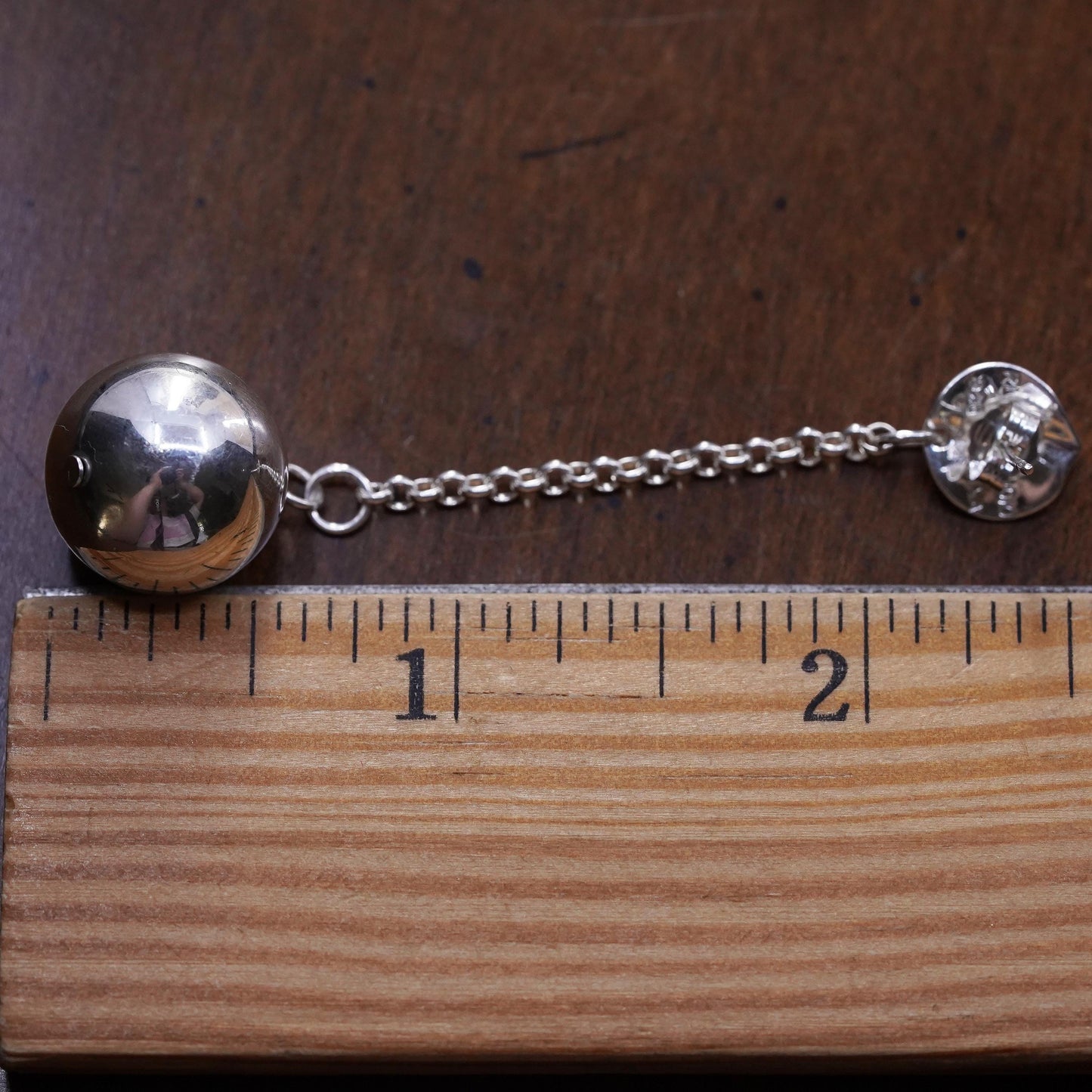 Robert Lee Morris Sterling 925 Silver RLM STUDIO Shiny drop ball single earring