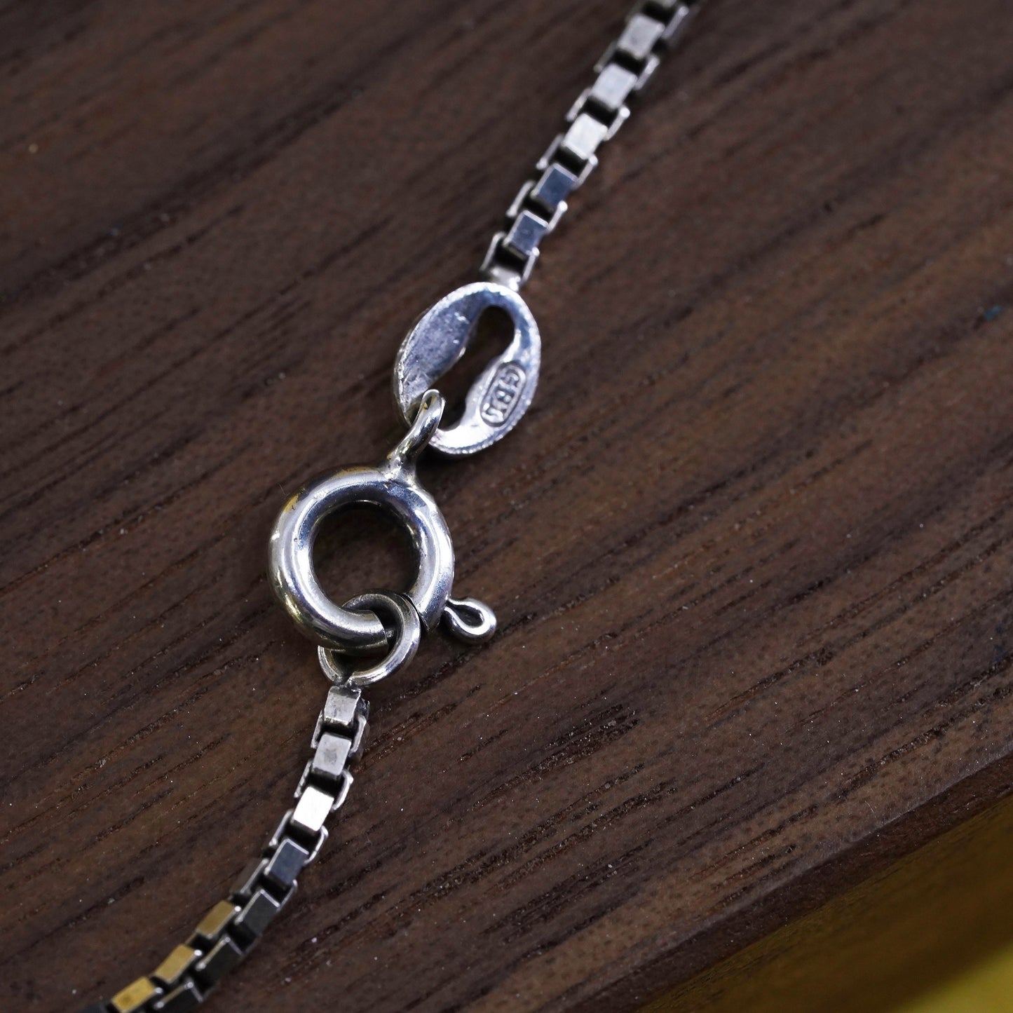 20", 2mm, vintage Sterling silver box chain, Italy 925 necklace