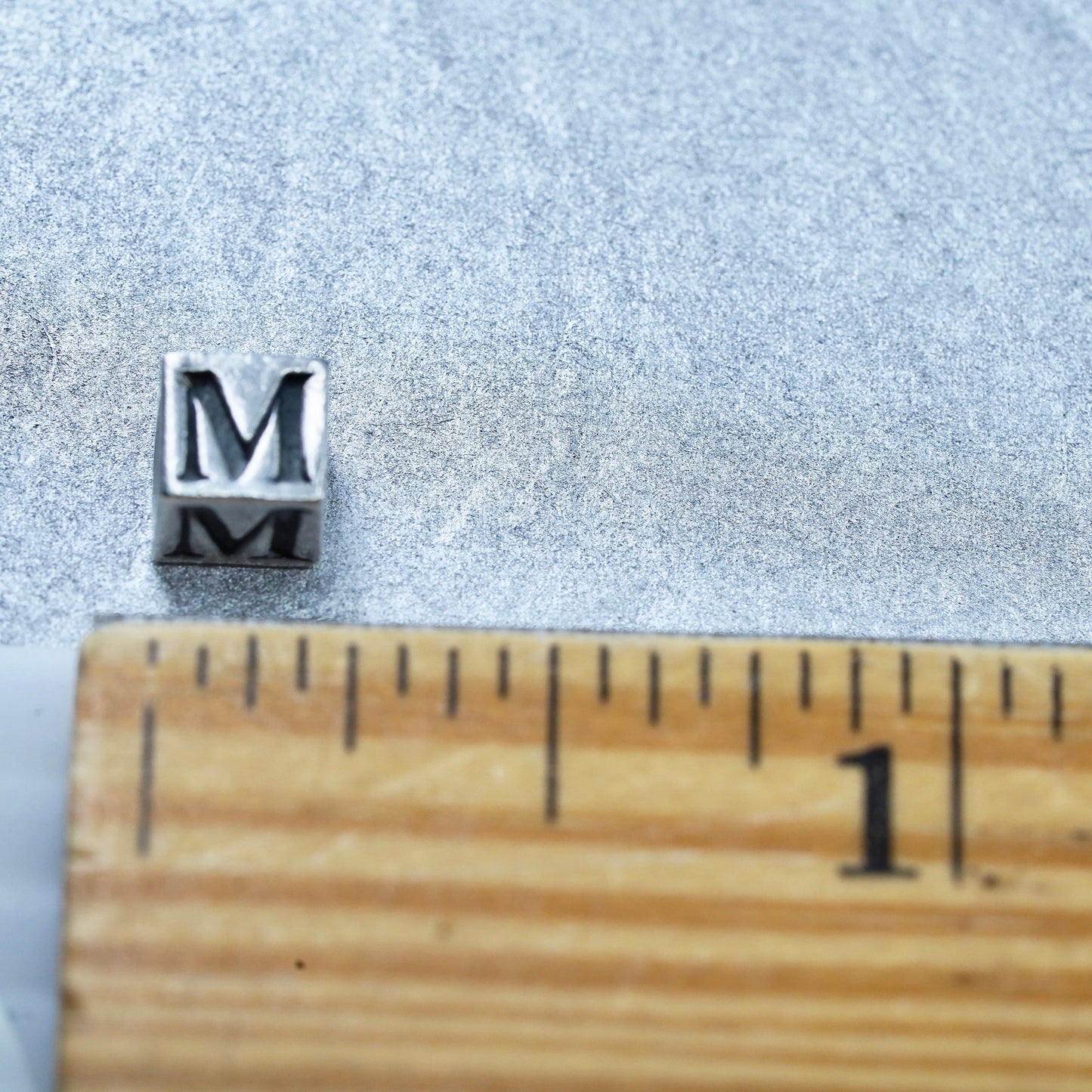 Antique Michael Anthony Sterling 925 silver initial K cube charm pendant