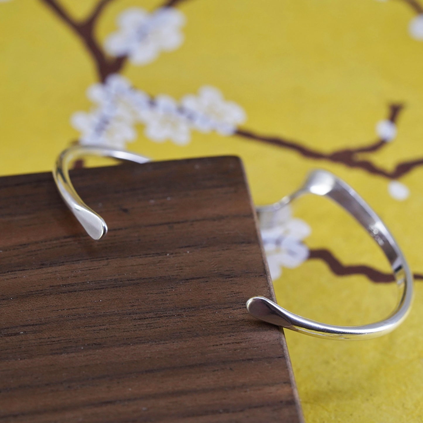 6", Vintage southwestern Sterling silver handmade bracelet, 925 twisted cuff