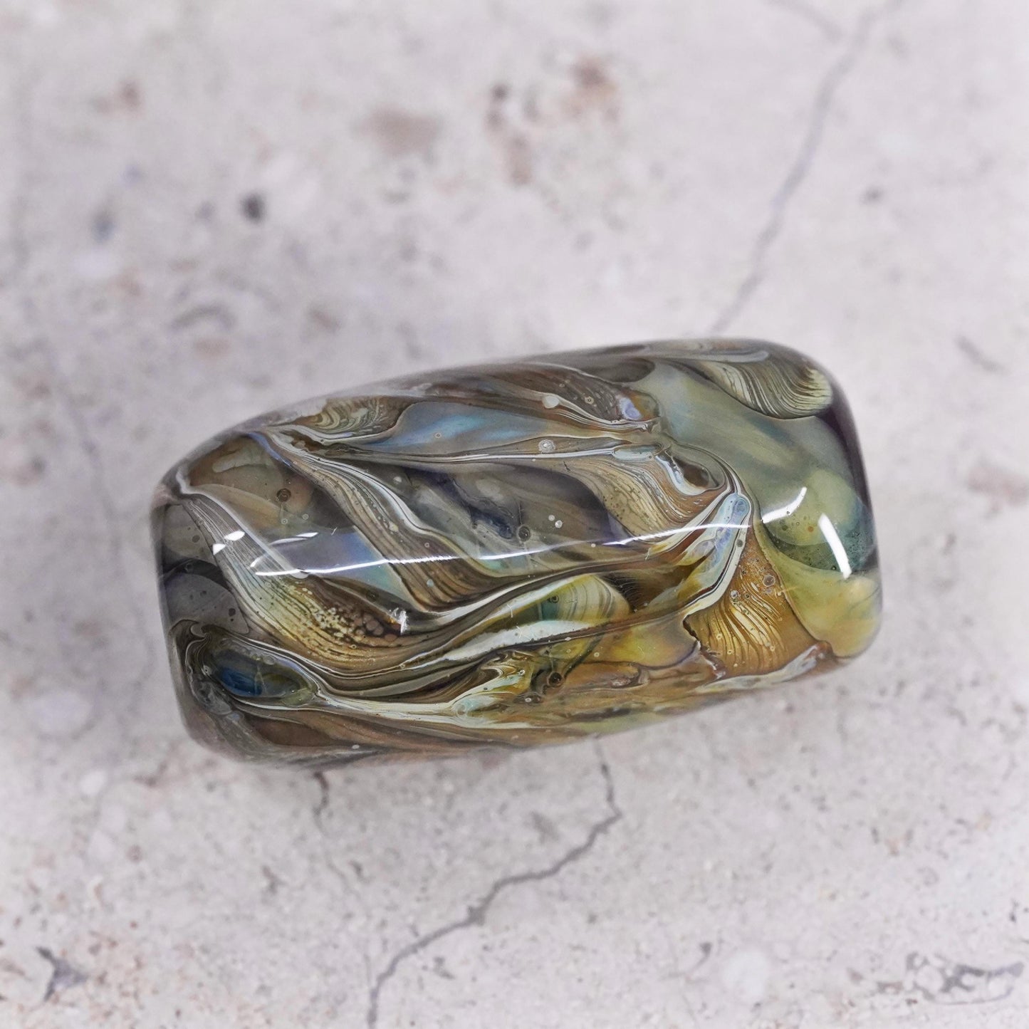 Vintage Murano artisan glass slide pendant