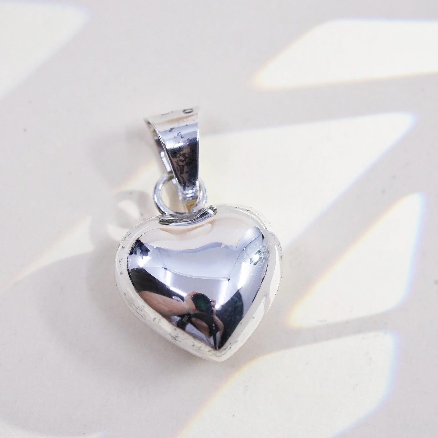 VTG Mexican Sterling silver high polished harmony ball, 925 heart bell, chime