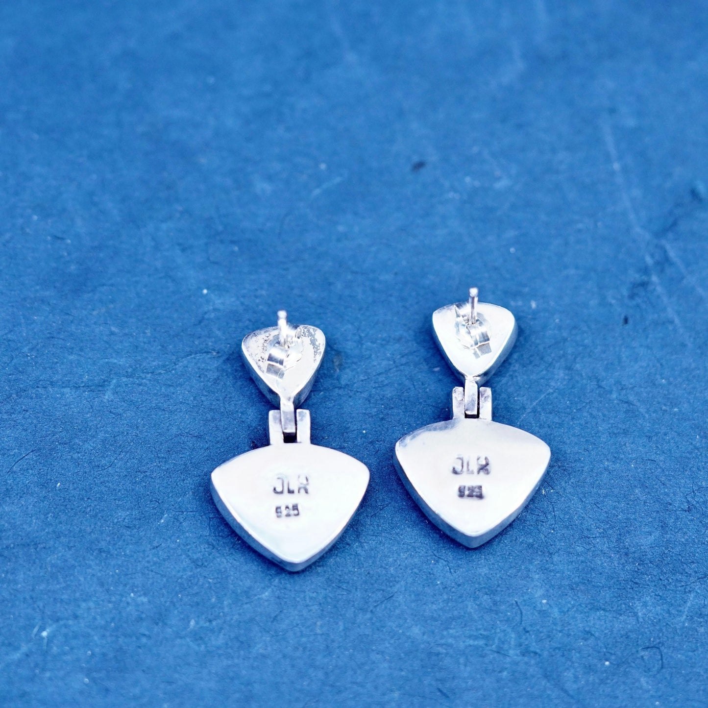 Janice Lee Riply Camenae JLR Sterling silver 925 earrings hematite inlay