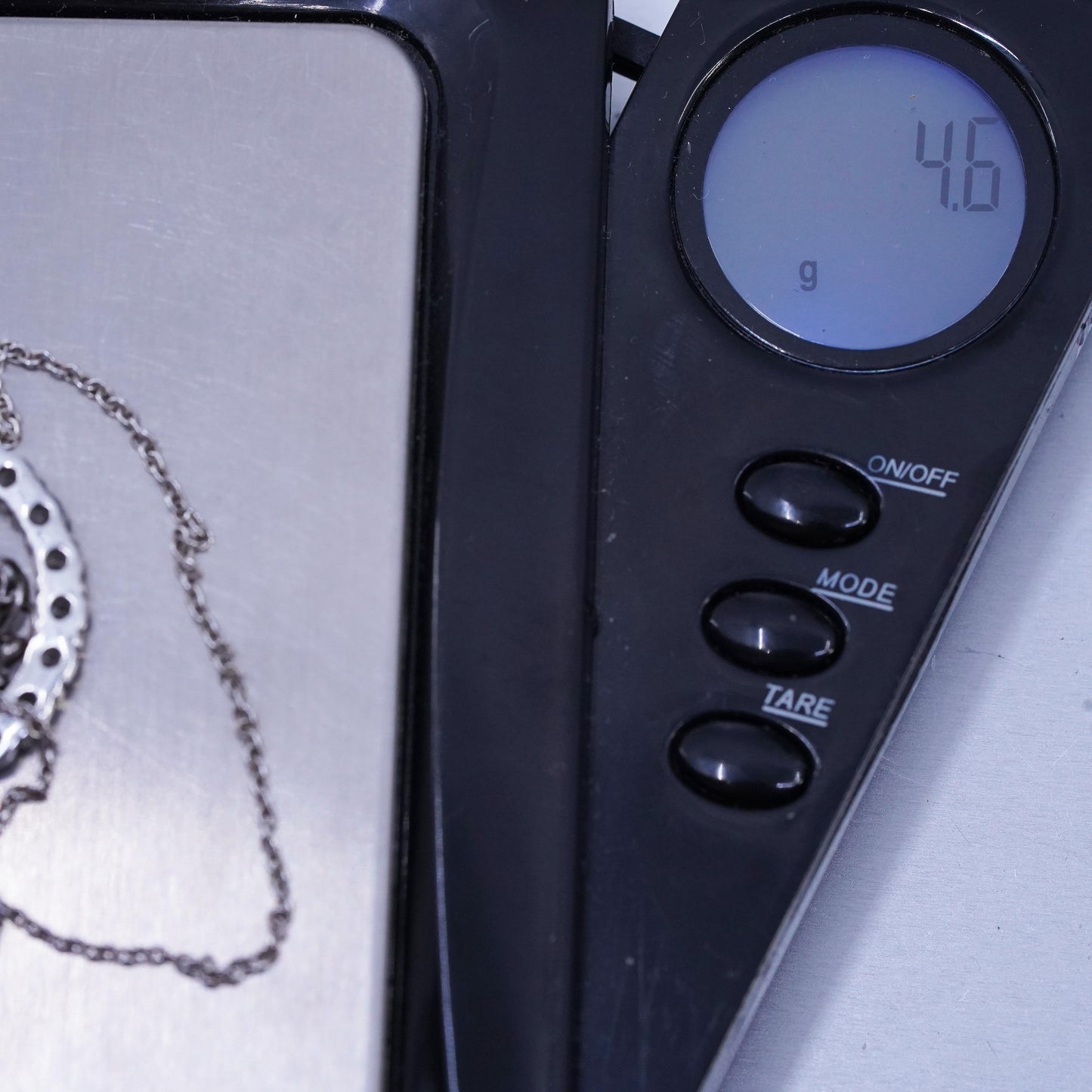 16+2”, Sterling 925 silver circle pendant necklace with circle pendant and Cz