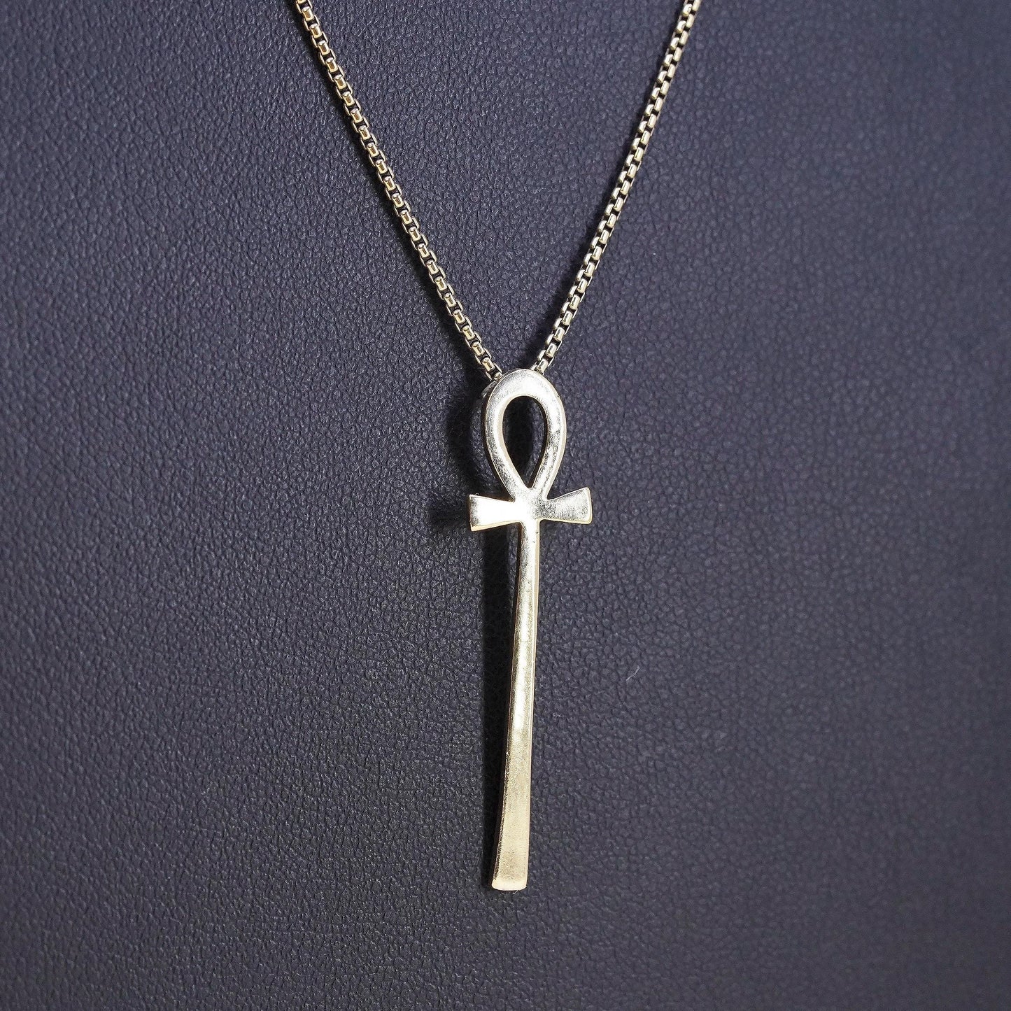 18+3”, Alex and Ani vermeil gold sterling 925 silver necklace Egyptian Ankh