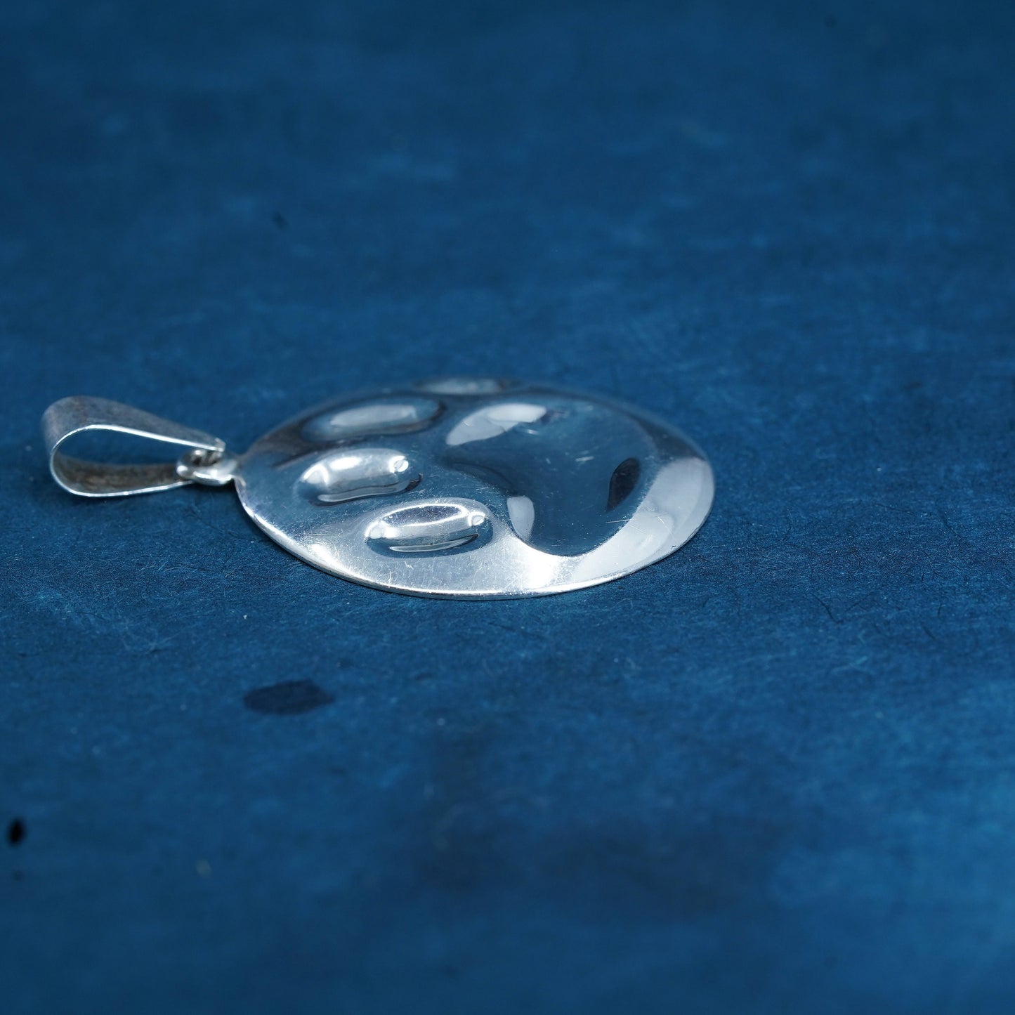 Vintage 925 Sterling Silver 925 handmade dog cat paw print pendnat