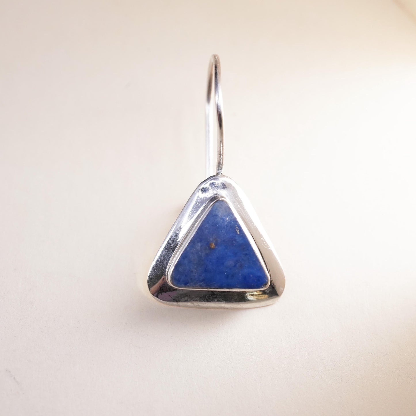 Estate Jewelry Cid clyde Duneier sterling 925 Silver lapis single earring