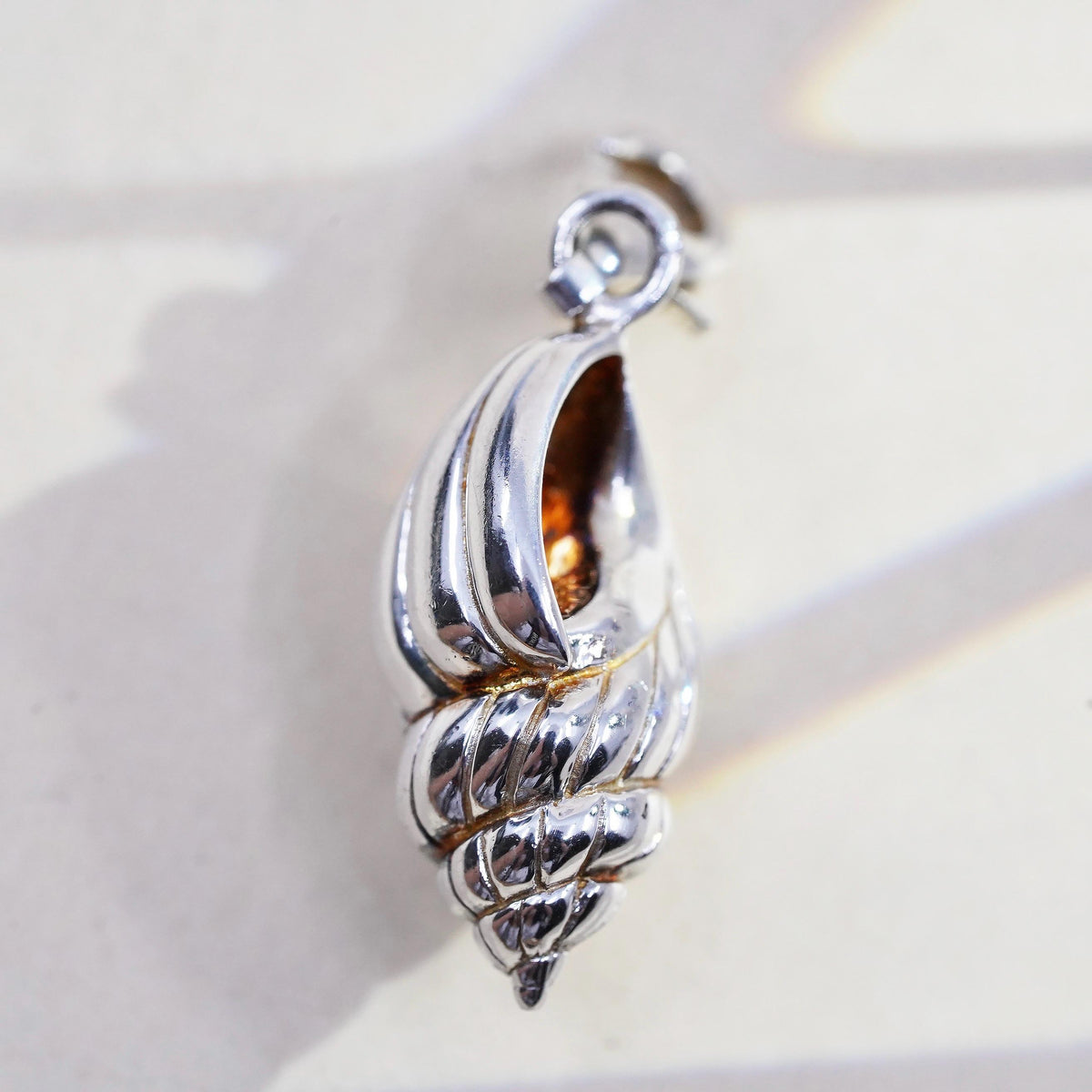 Vintage THOMAS SABO sterling silver handmade pendant, solid 925 shell charm