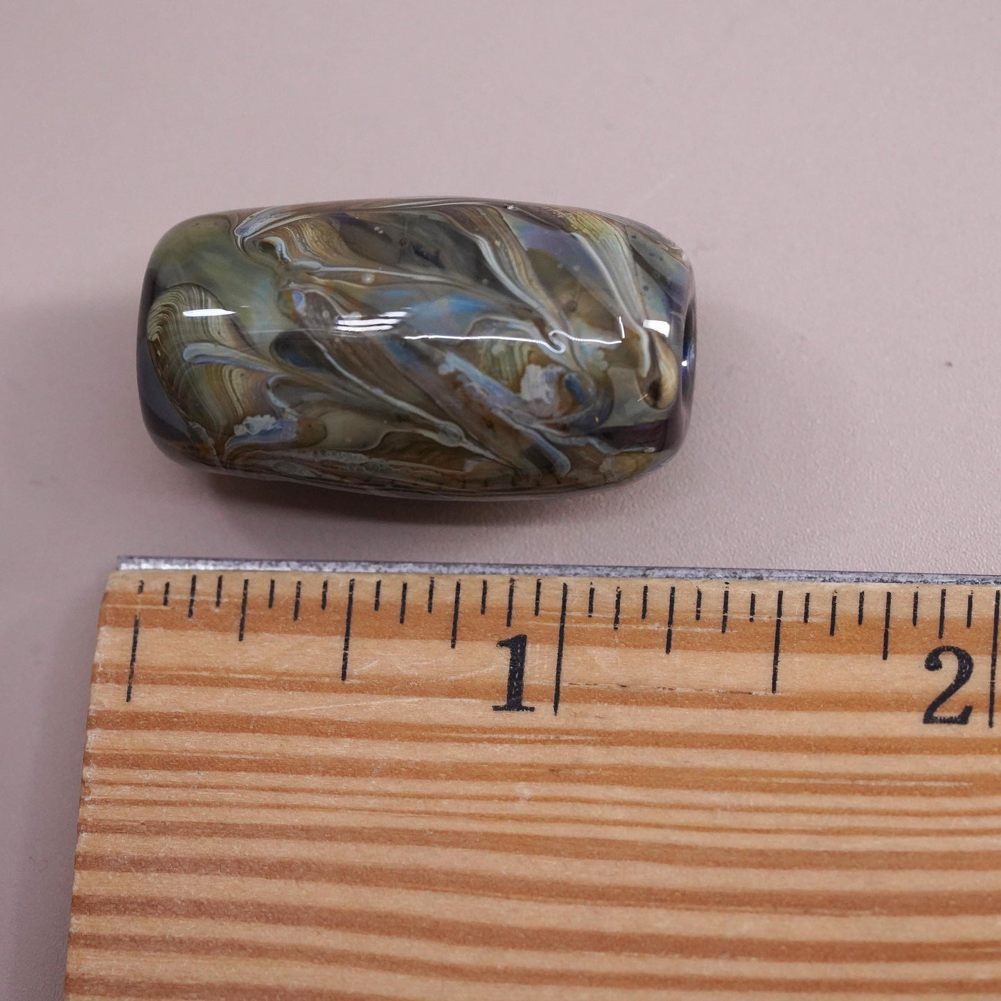 Vintage Murano artisan glass slide pendant