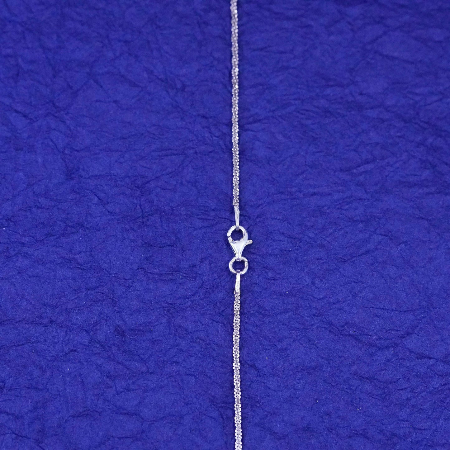 24”, 1mm, vintage Sterling silver handmade necklace, 925 twisted chain