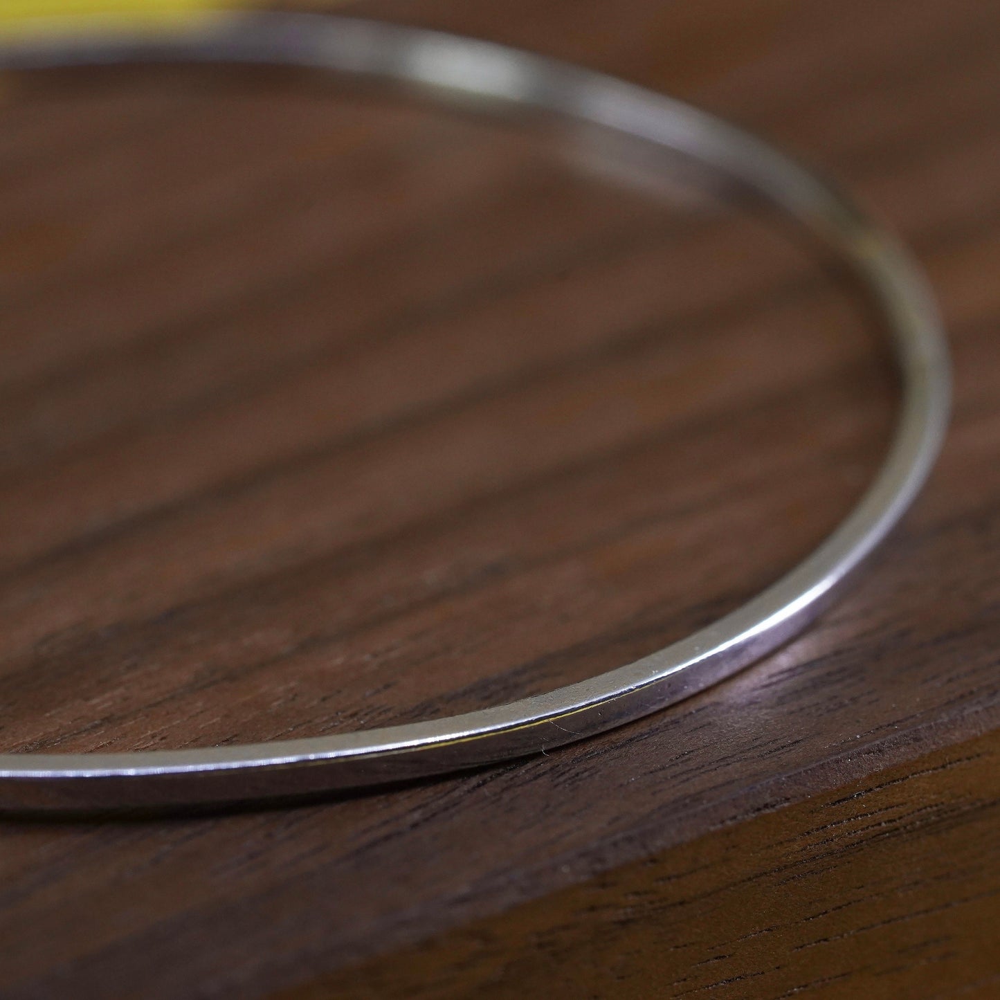 8", Vintage Sterling silver handmade stackable bracelet, 925 bangle