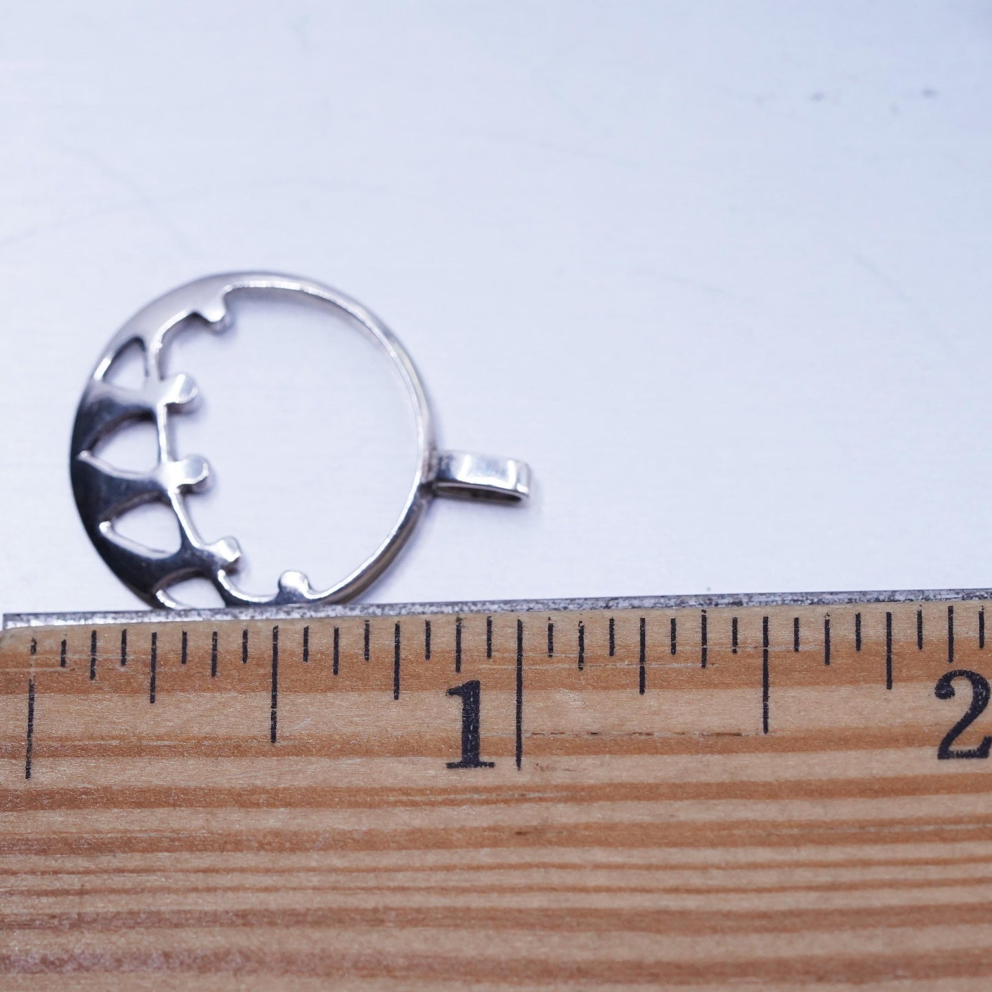 Vintage sterling 925 silver handmade friends friendship figures pendant charm