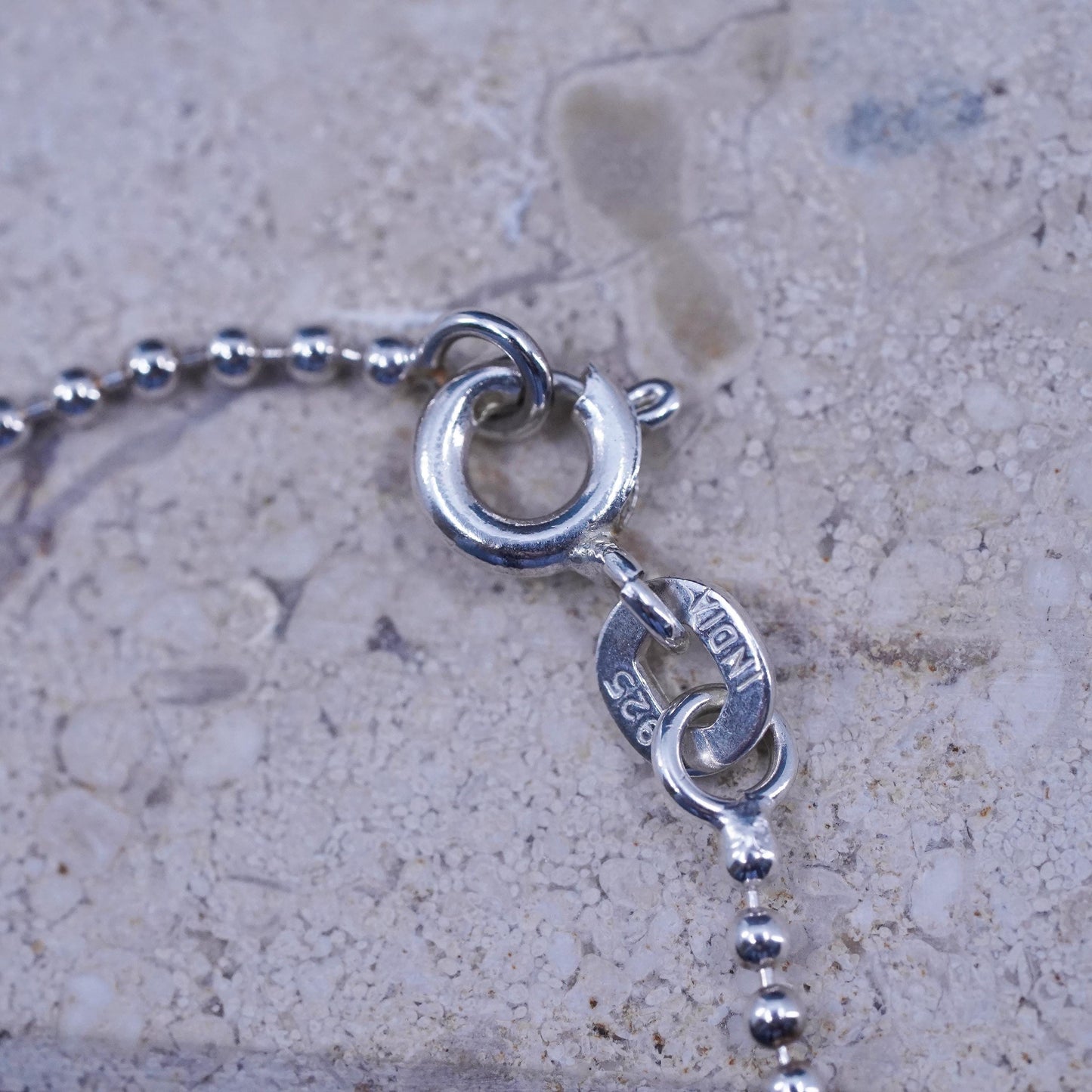 16”, 1mm, Sterling silver necklace, Vermeil gold over 925 bead chain
