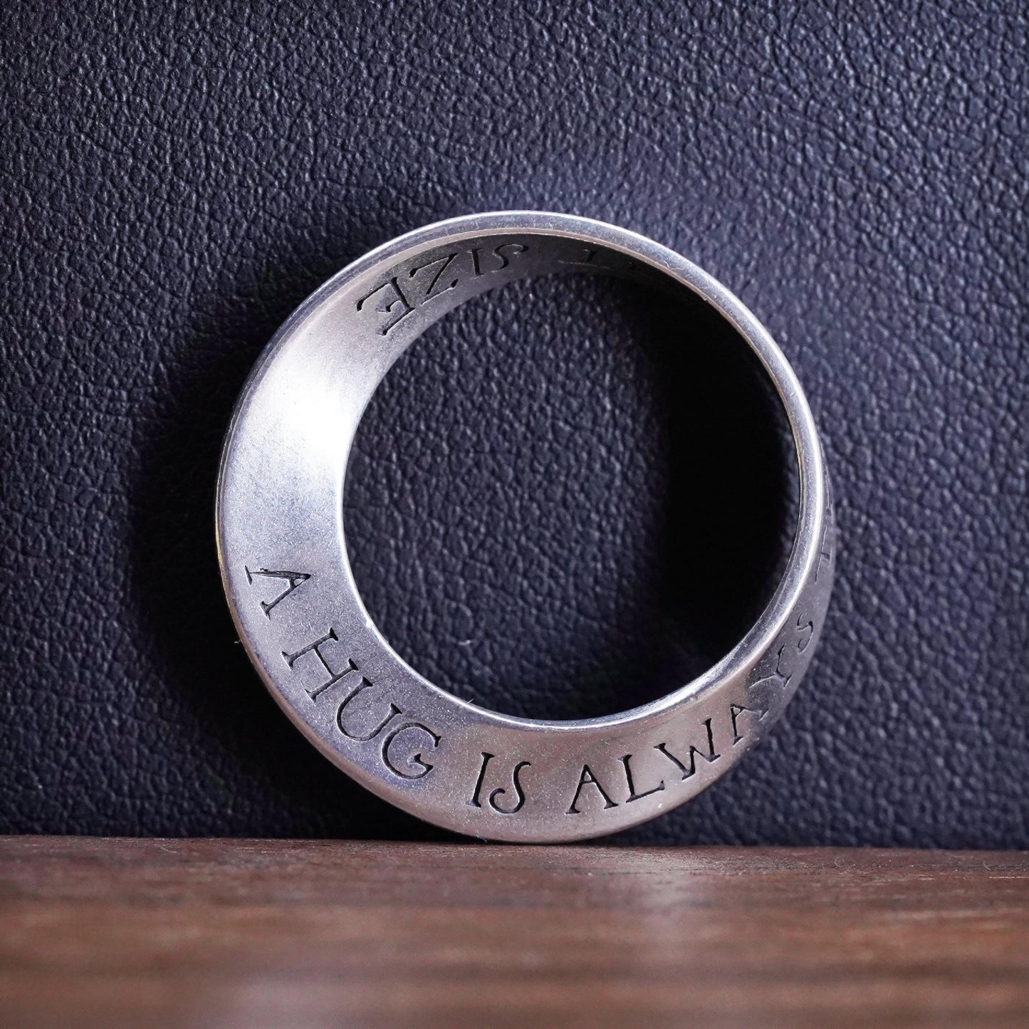 sterling silver pendant, 925 infinity circle loop hug is always the right size