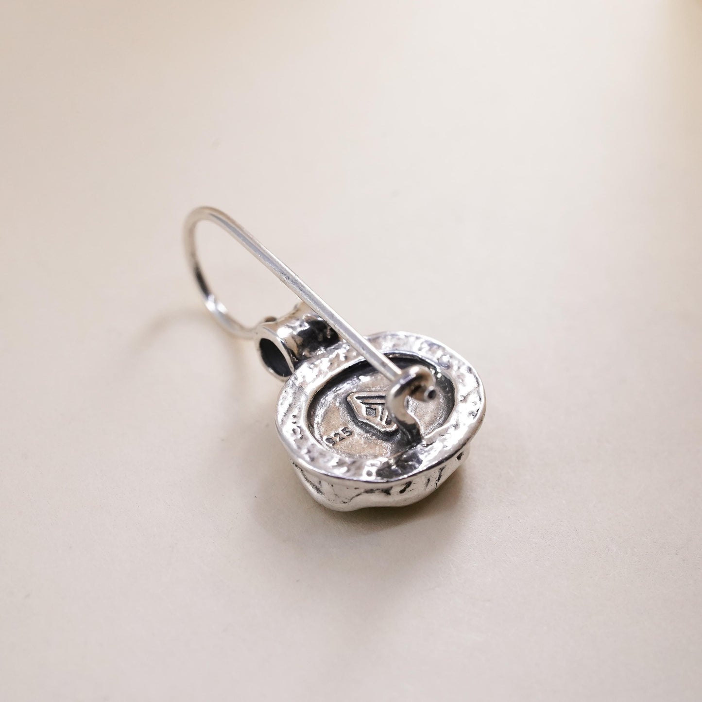 Silpada Sterling 925 Silver W1455 single earring Daintree Natural Green Quartz