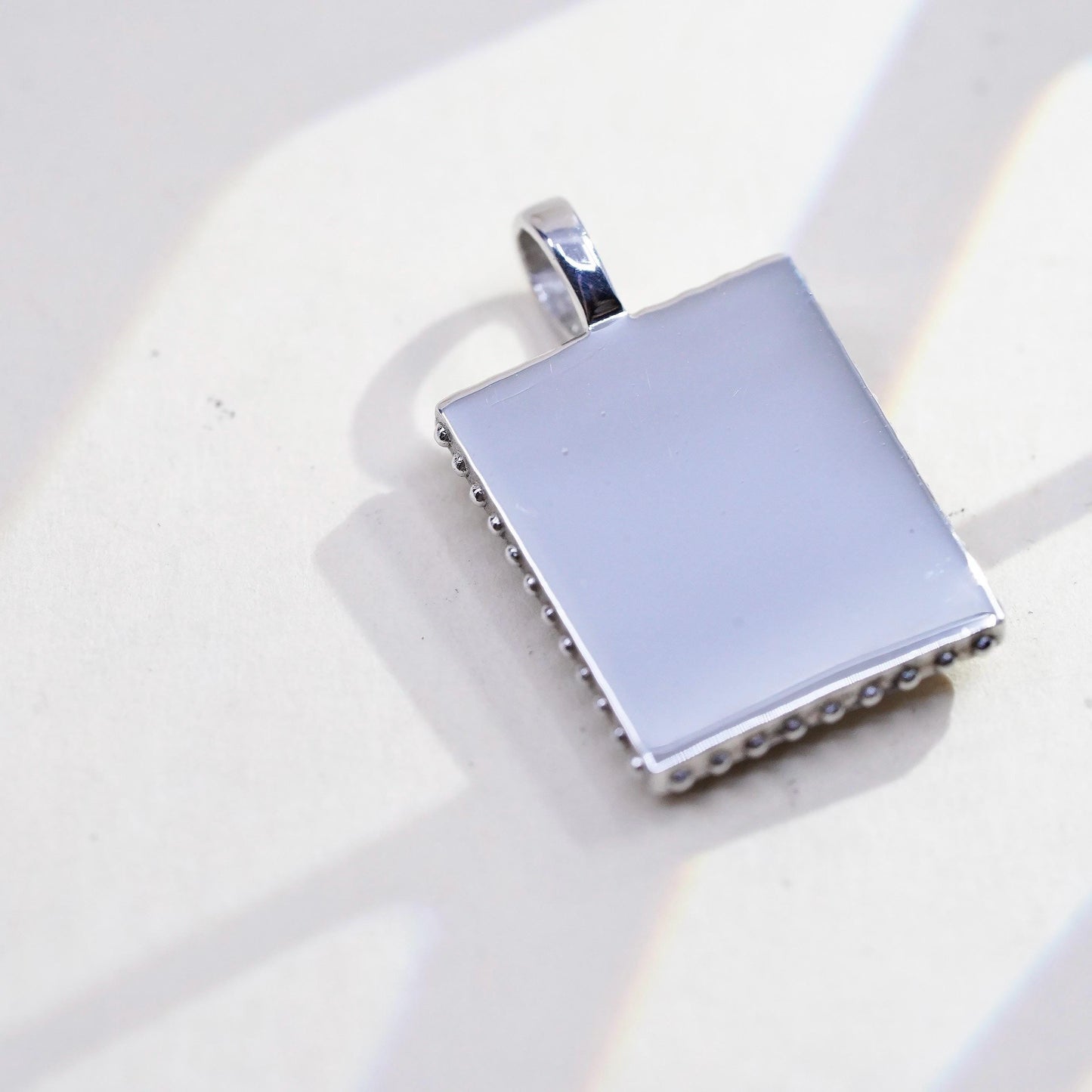4.4g Vintage Platinum Lady Earth Pendant, Relief Pendant, Artisan Goddess Charm