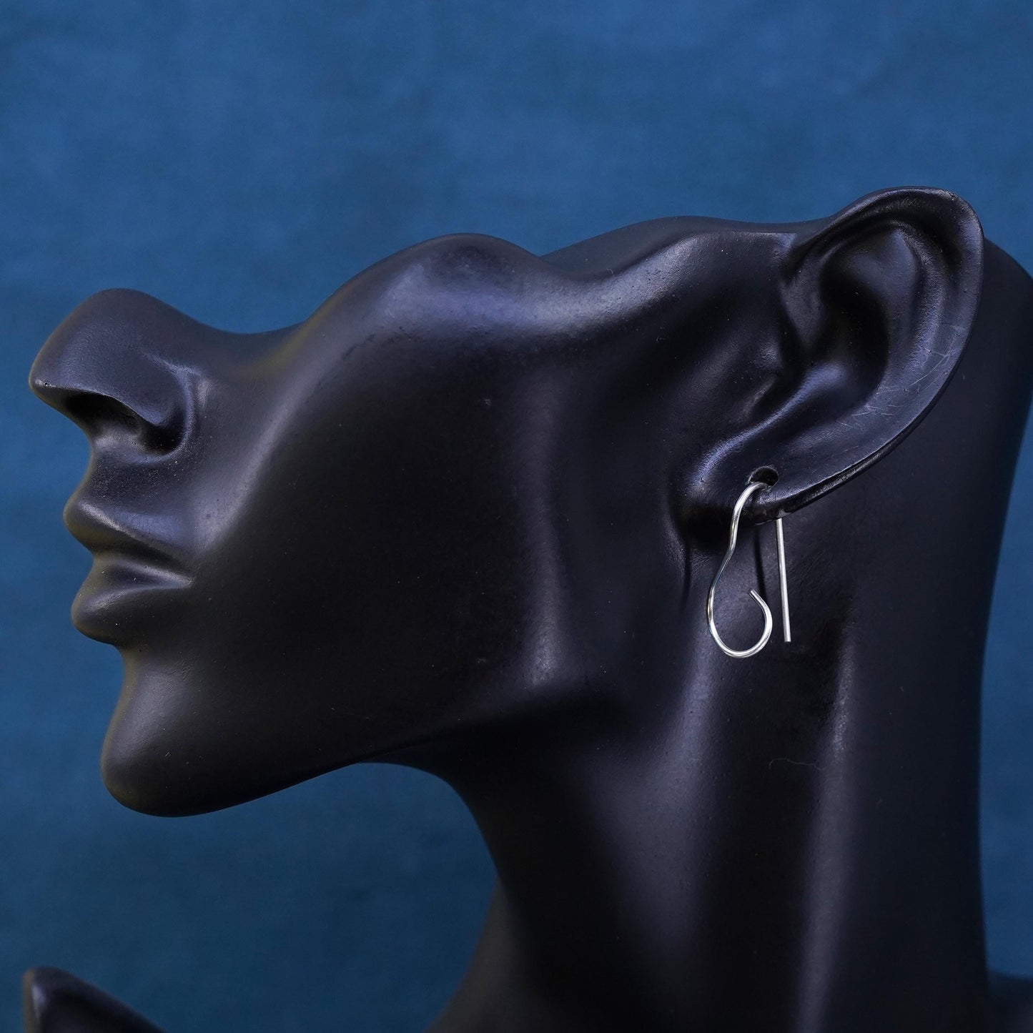 Vintage Sterling handmade Earrings, 925 Silver wired hooks