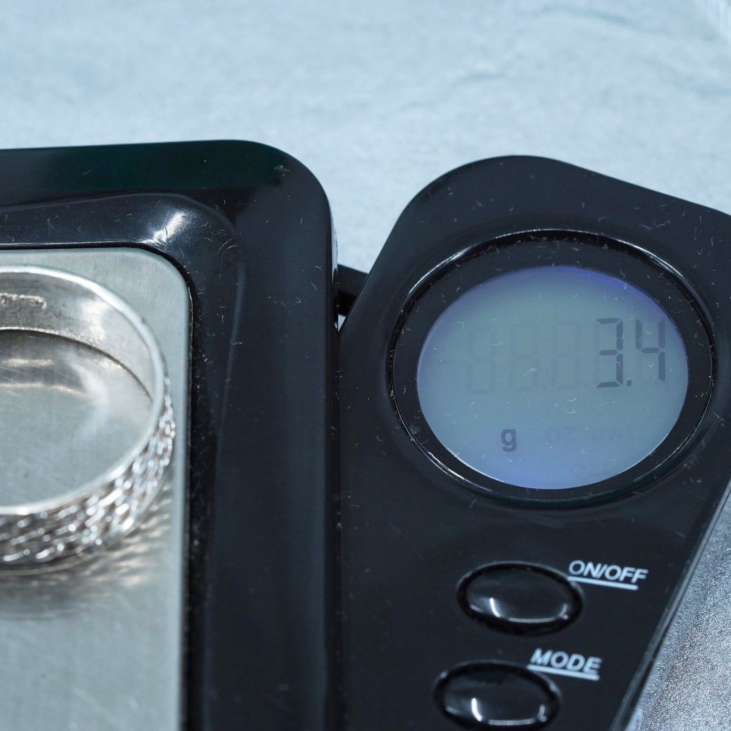 Size 8.5, southwestern Sterling 925 silver handmade ring, braided textured band