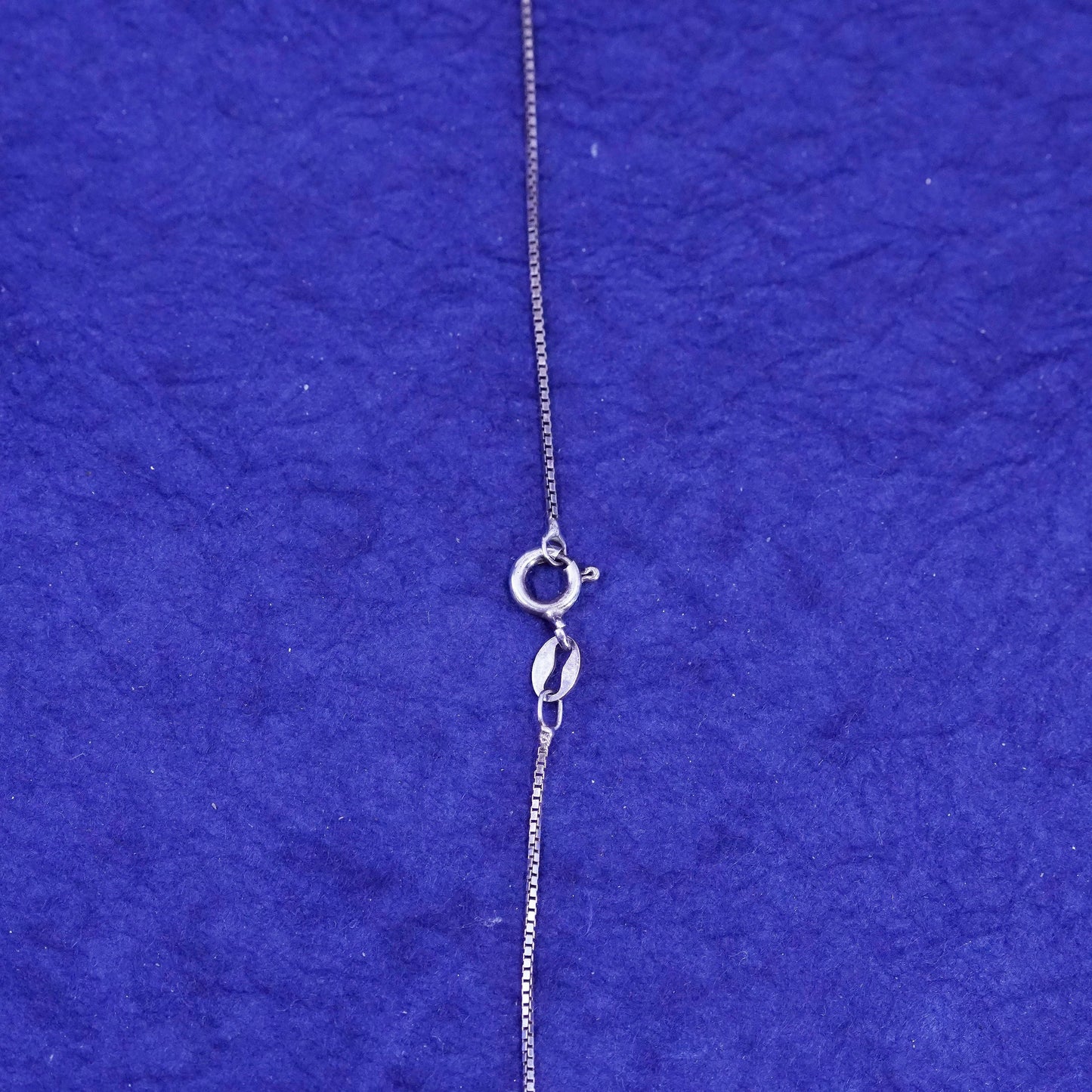 24” 1mm, vintage Sterling silver handmade necklace, 925 box chain