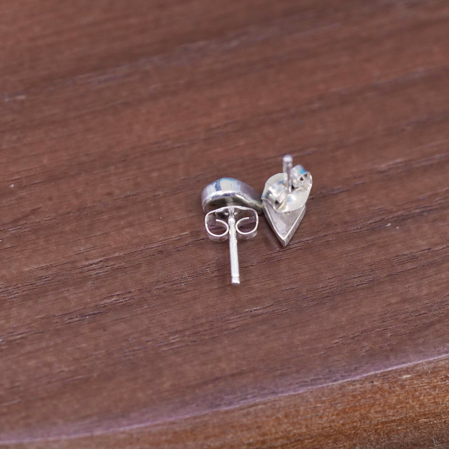Vintage Sterling 925 silver studs with mother of pearl, earrings