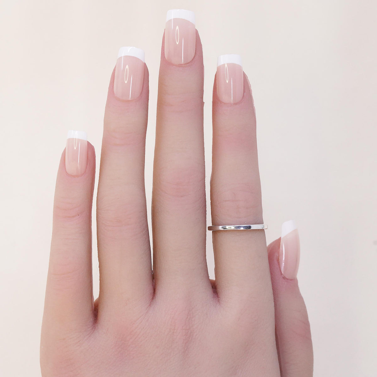 Size 6, vintage sterling silver handmade ring, 925 thin stackable band
