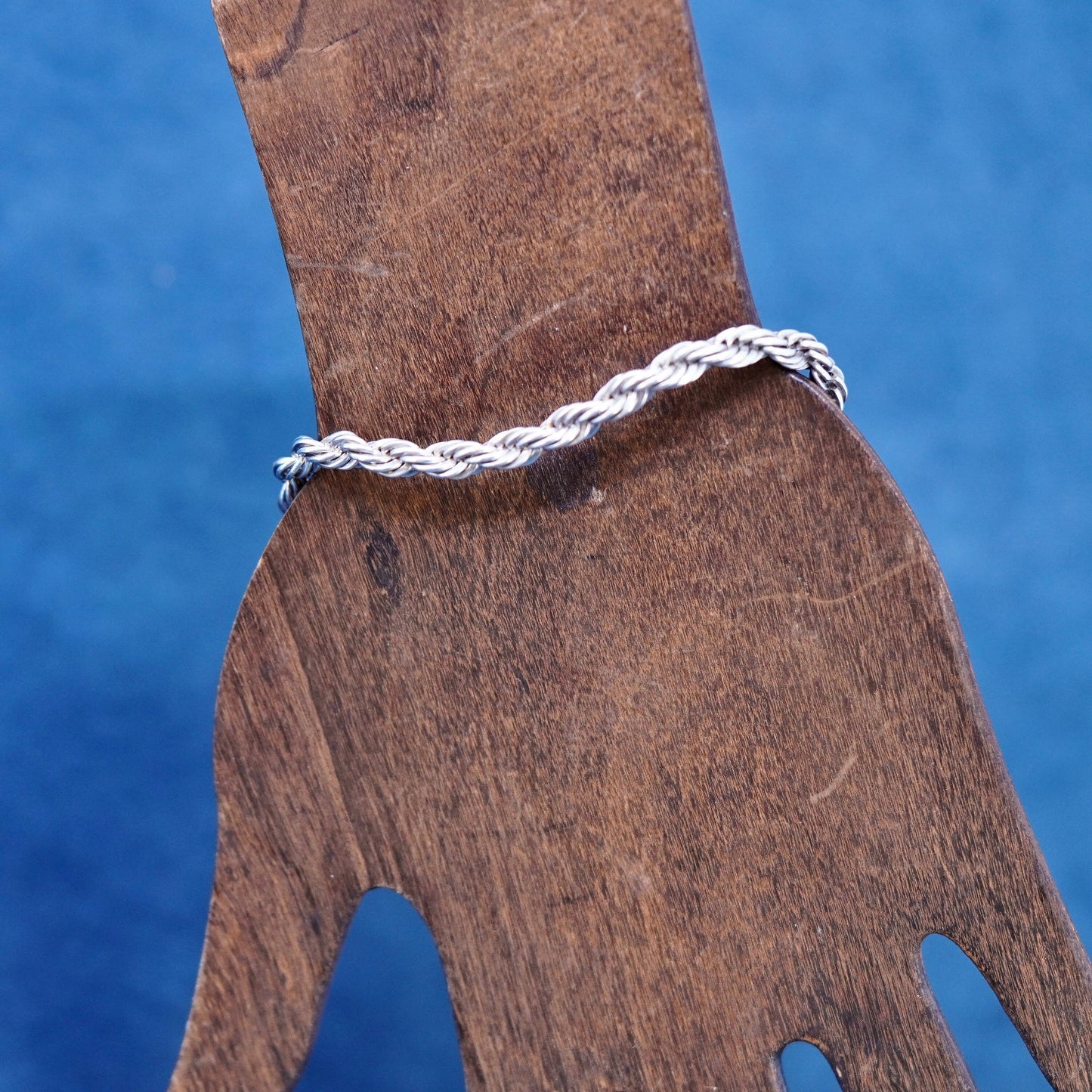 6.5” Armbrust jewelry, sterling silver handmade bracelet 925 diamond rope chain