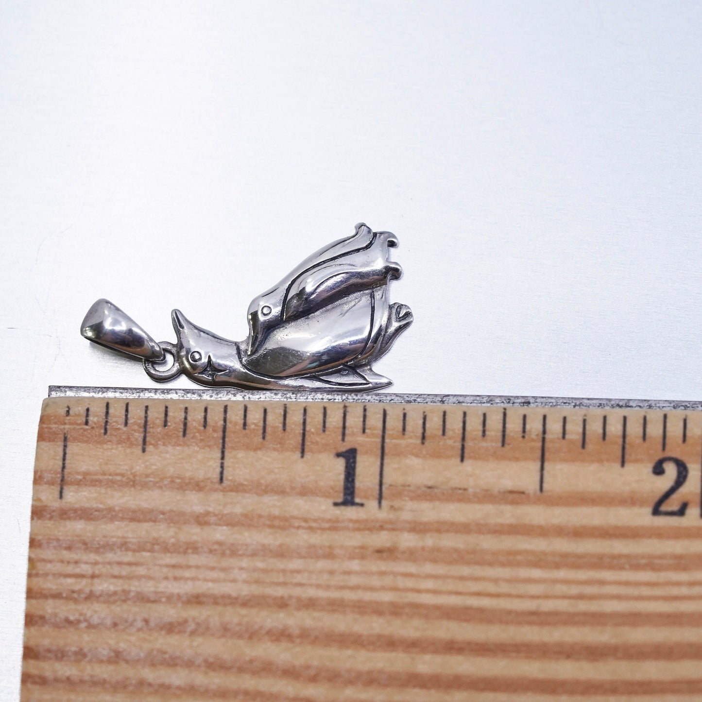 Vintage Sterling silver handmade 925 penguin pendant