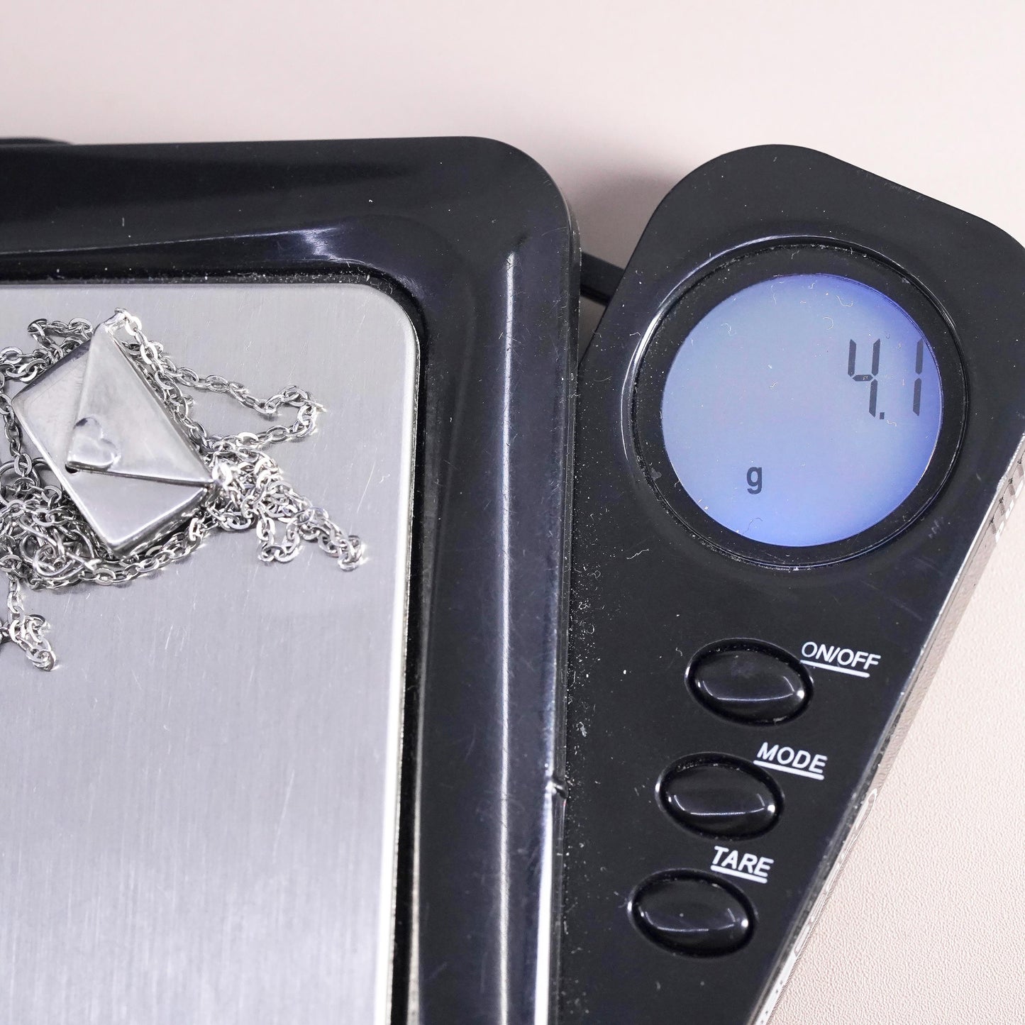 16+2”, Sterling silver necklace, 925 circle chain love letter locket pendant