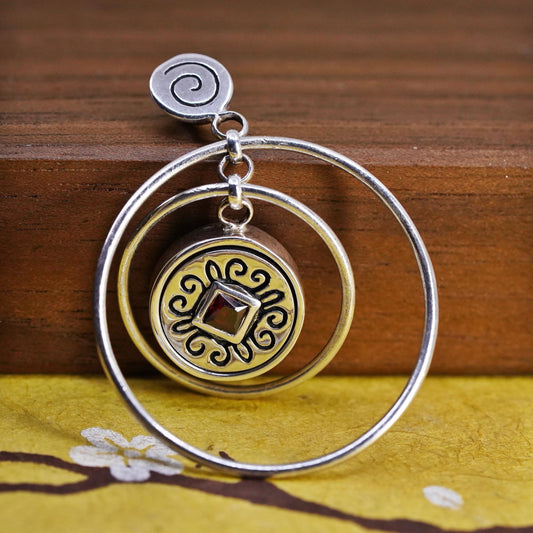 Kameleon jewel pops sterling silver 925 interchangeable multi circle pendant