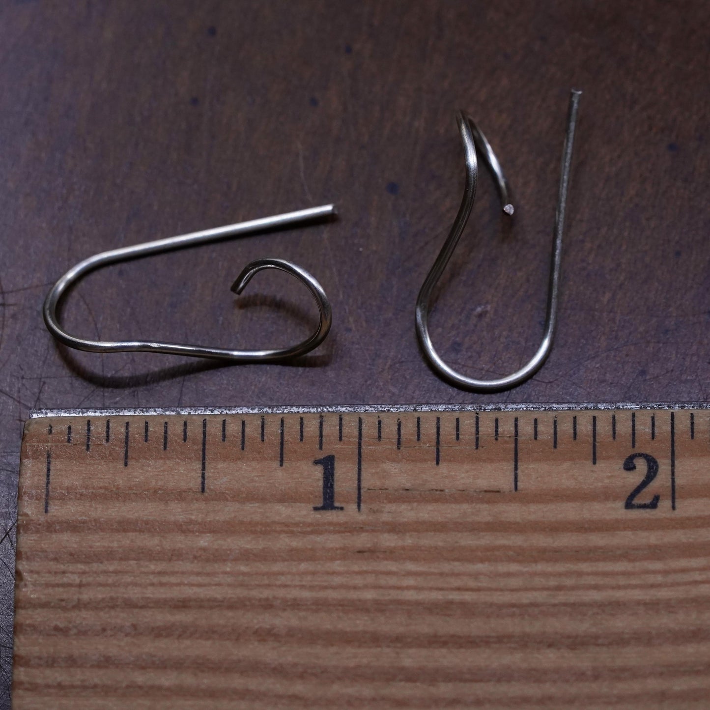 Vintage Sterling handmade Earrings, 925 Silver wired hooks