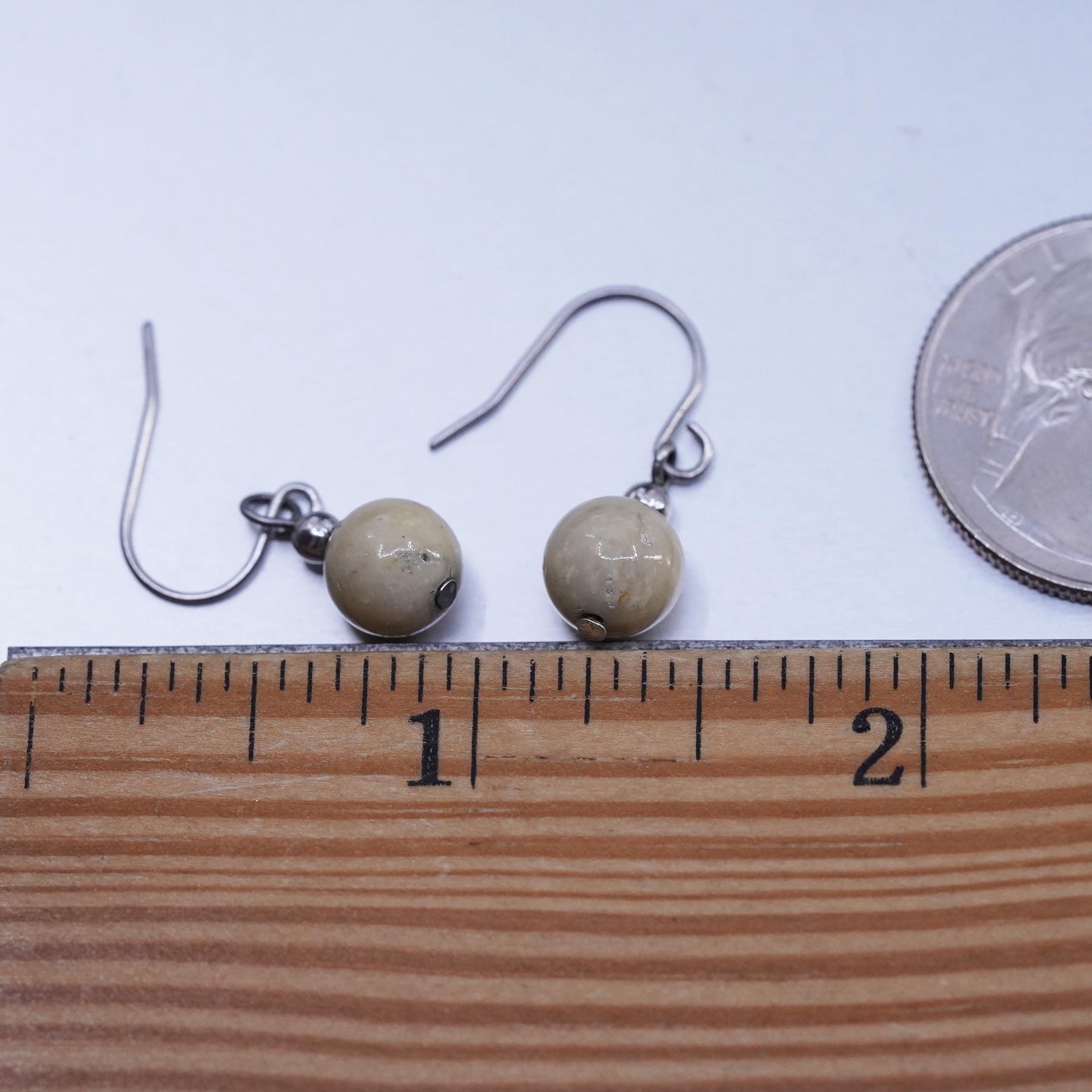 Amazing handmade Sterling Silver earrings, 925 Oval Obsidian N Beads