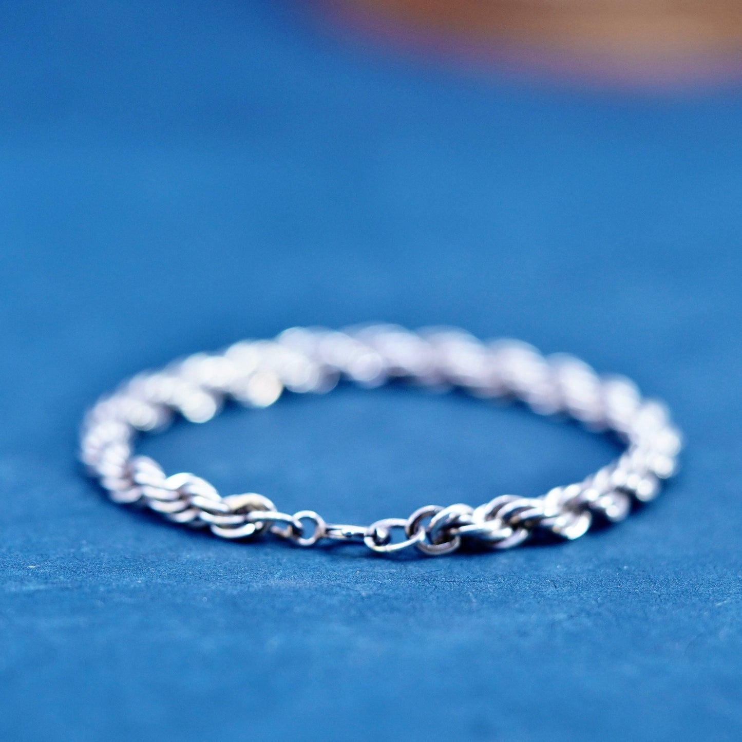 6.5” Armbrust jewelry, sterling silver handmade bracelet 925 diamond rope chain
