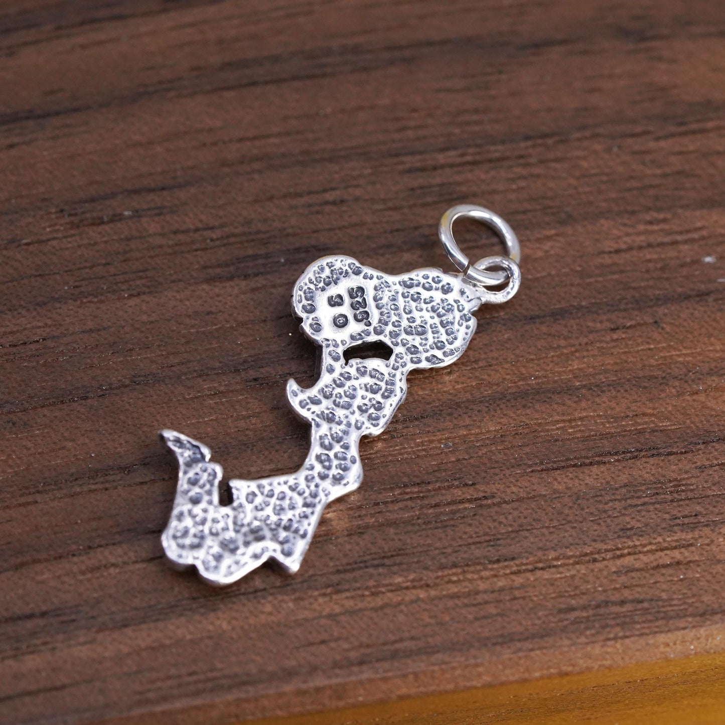 Vintage Sterling silver handmade cheerleader charm, 925 pendant dream