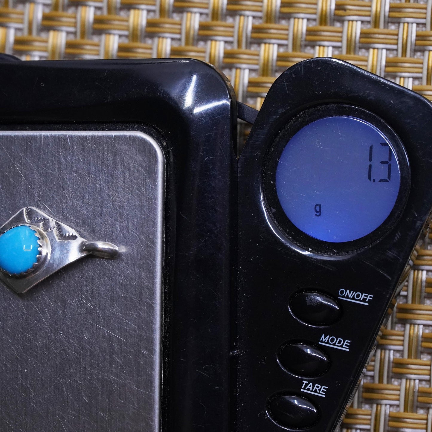 Native American Sterling 925 silver handmade pendant, Navajo jewelry turquoise