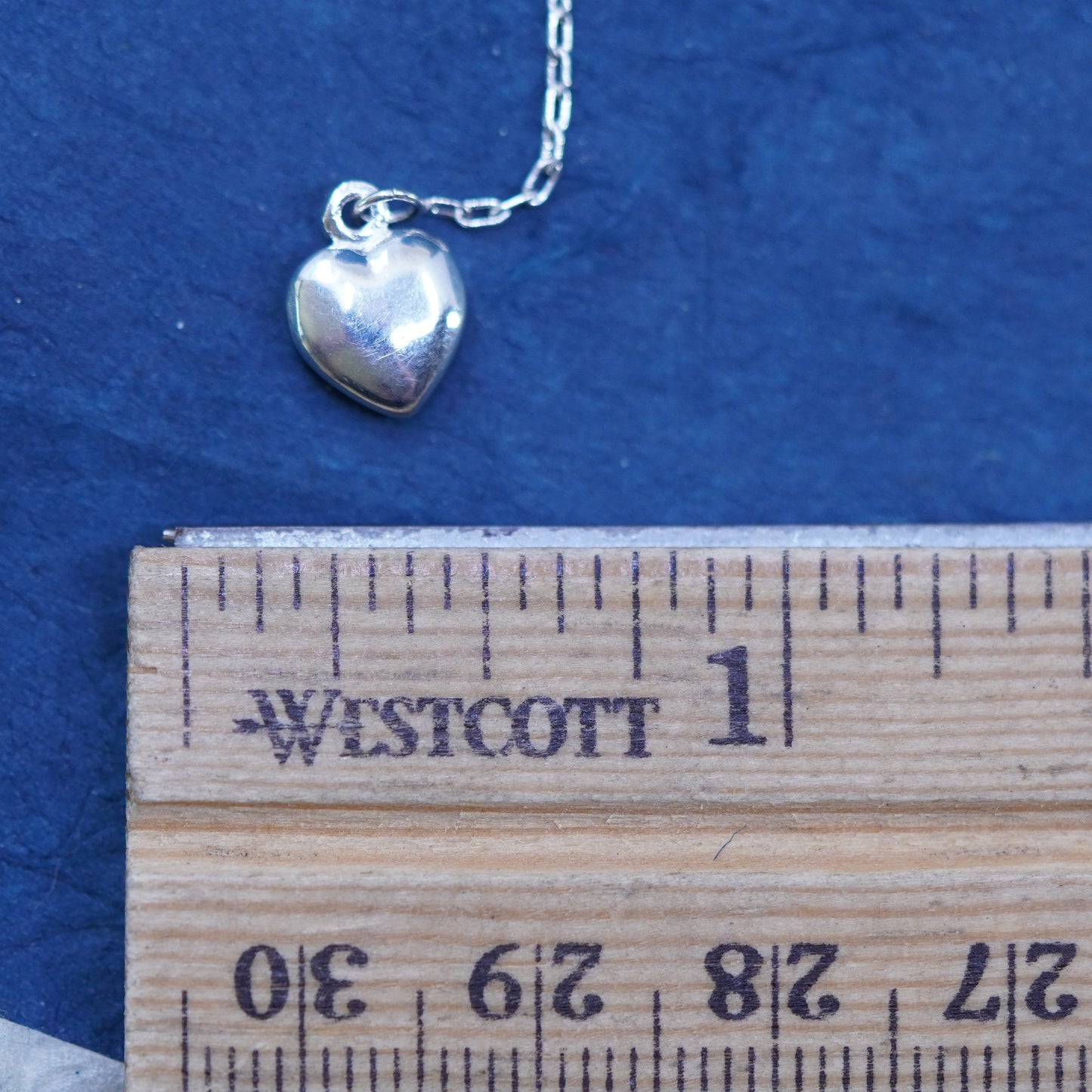 Vintage Sterling 925 silver handmade long earrings with heart