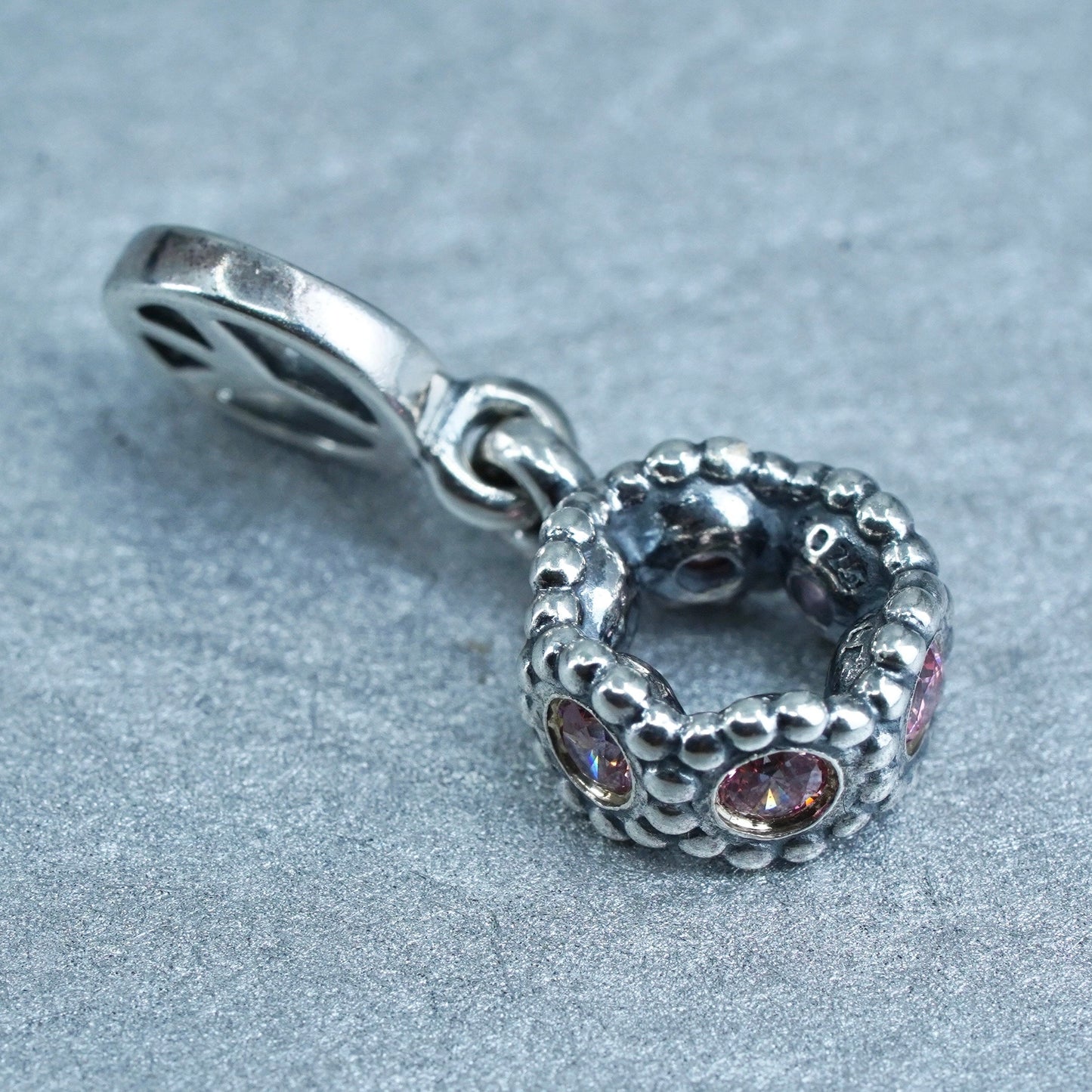 vintage ALE Sterling silver handmade 925 peace sign CND charm pendant