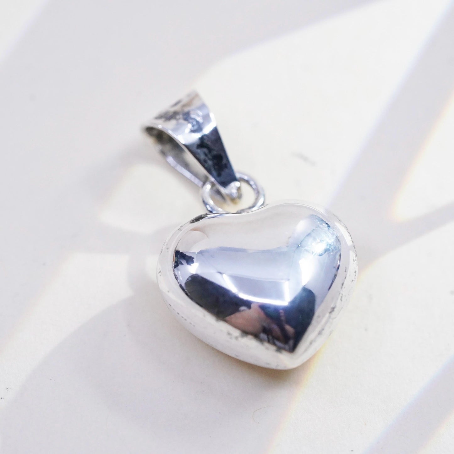 VTG Mexican Sterling silver high polished harmony ball, 925 heart bell, chime