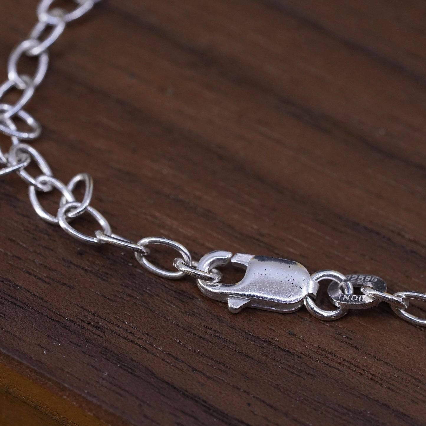 18" southwestern sterling silver necklace, 925 circle chain casual pendant