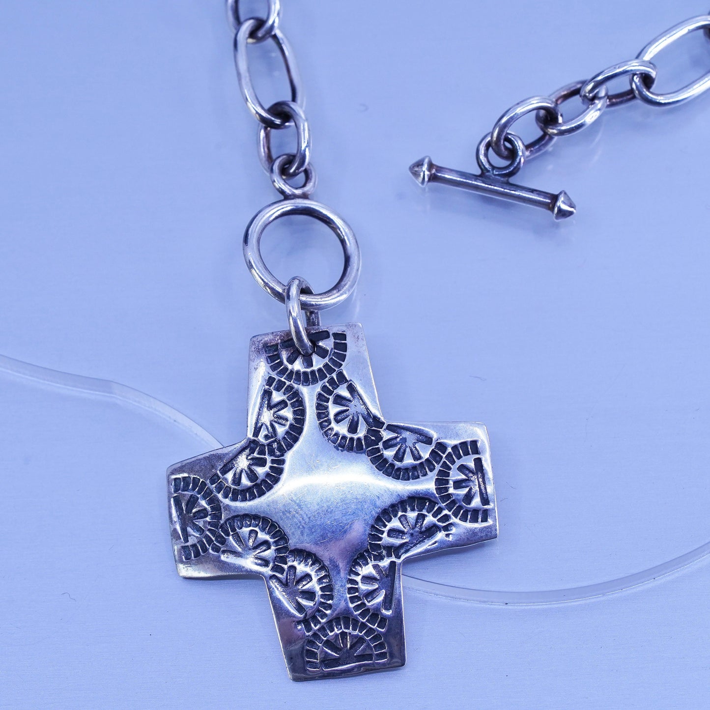 16”, retired silpada N0557 Sterling silver necklace 925 chain cross pendant