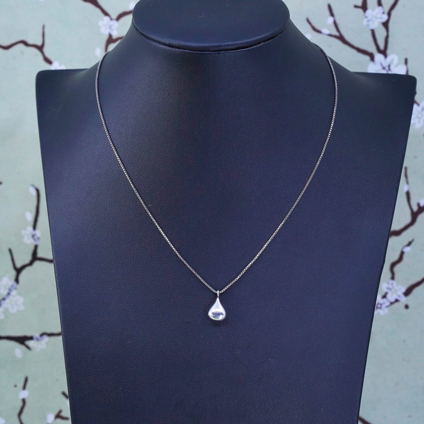 16”, Silpada Sterling Silver 925 Perfect Pair Teardrop Pendant Necklace N2716