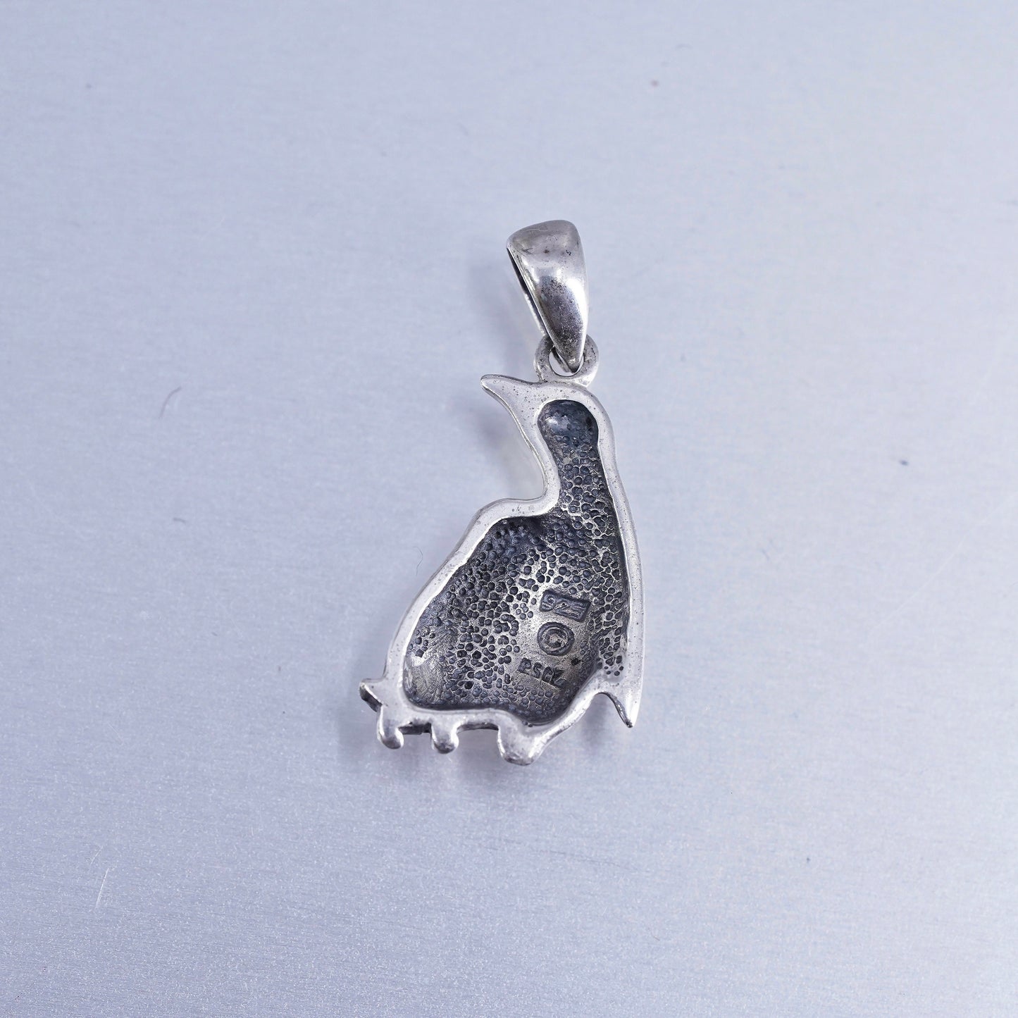 Vintage Sterling silver handmade 925 penguin pendant