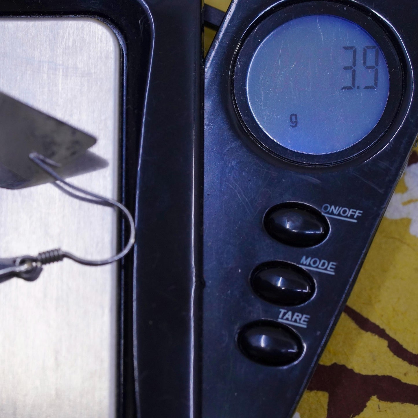 Vintage Mexican Sterling silver earrings, 925 swirly cutout diamond dangles