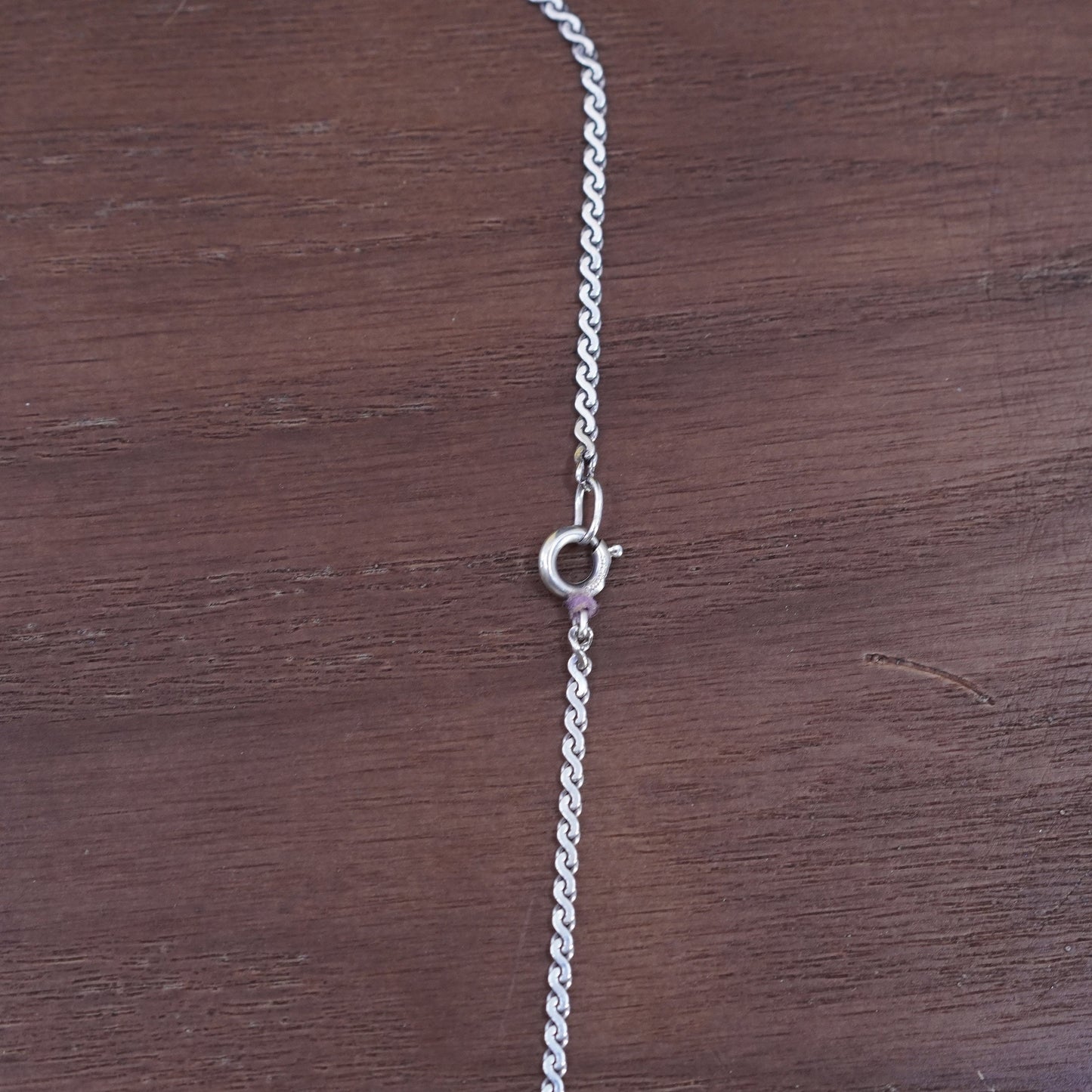 16”, 2mm, vintage Sterling silver necklace, Italy 925 s link chain