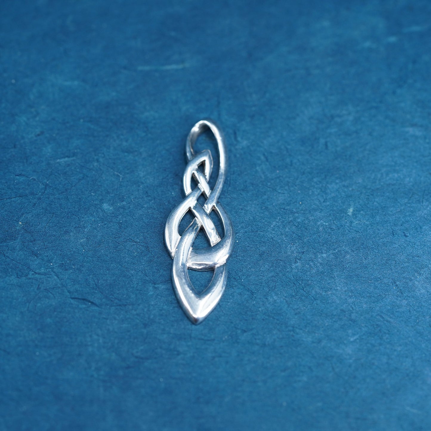 Vintage Sterling silver handmade pendant, 925 Irish dangle
