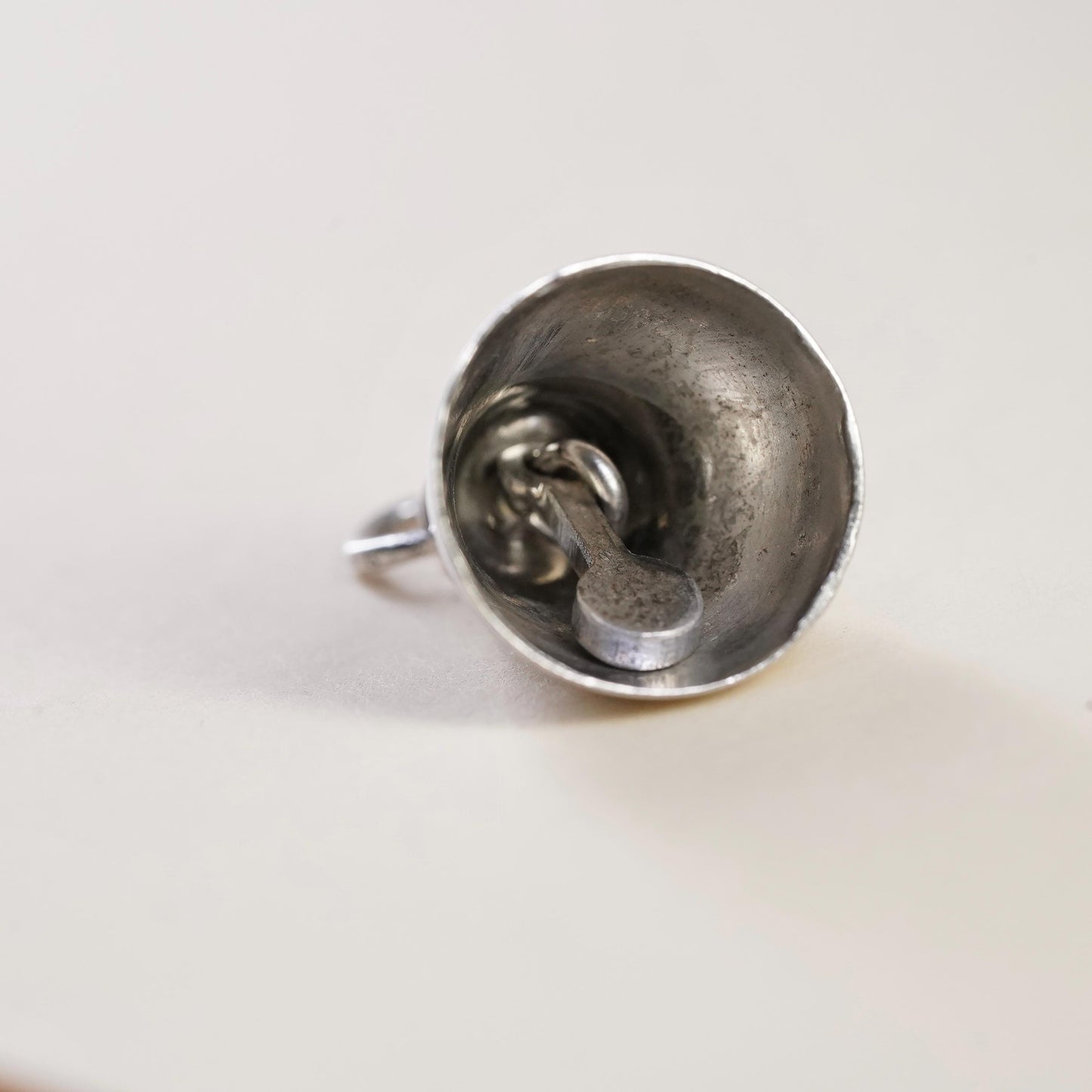 Vintage sterling silver charm, 925 bell, doesn’t chime