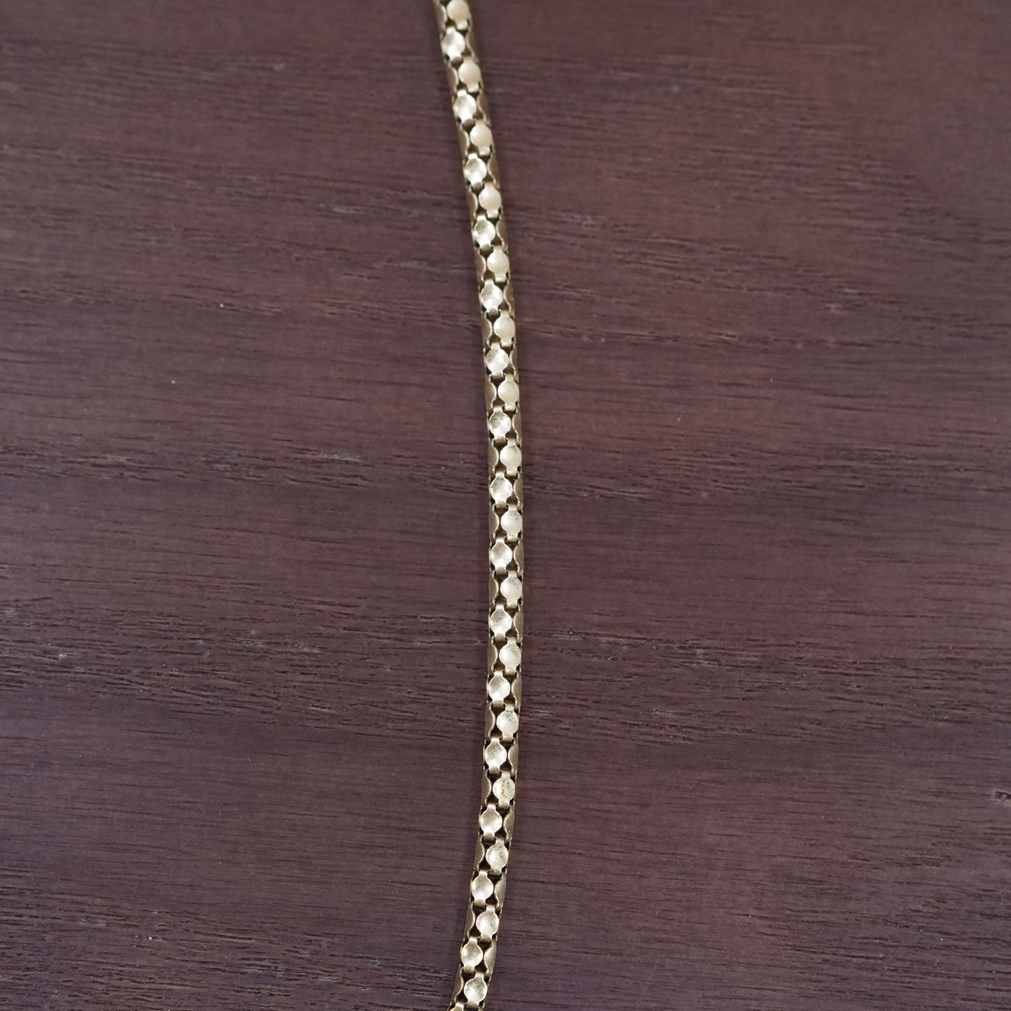 Milor vermeil yellow gold over Sterling silver necklace Italy 925 popcorn chain