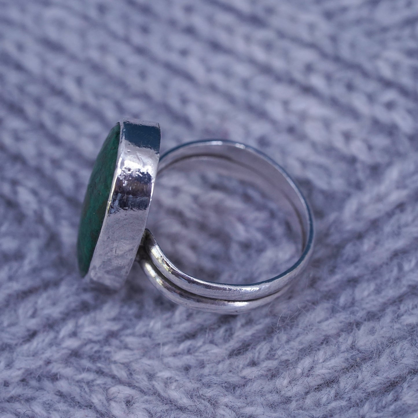 Size 9, Native American, southwestern Sterling 925 silver ring with turquoise