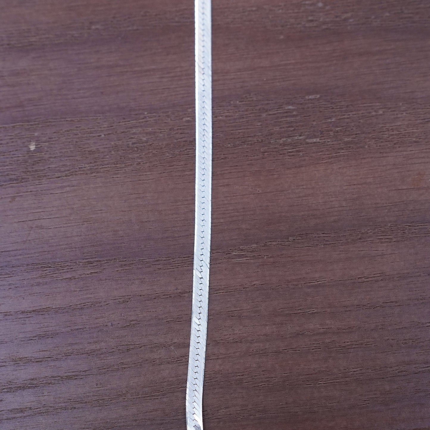 20”, 4mm, vintage Italian Sterling silver herringbone chain, 925 necklace
