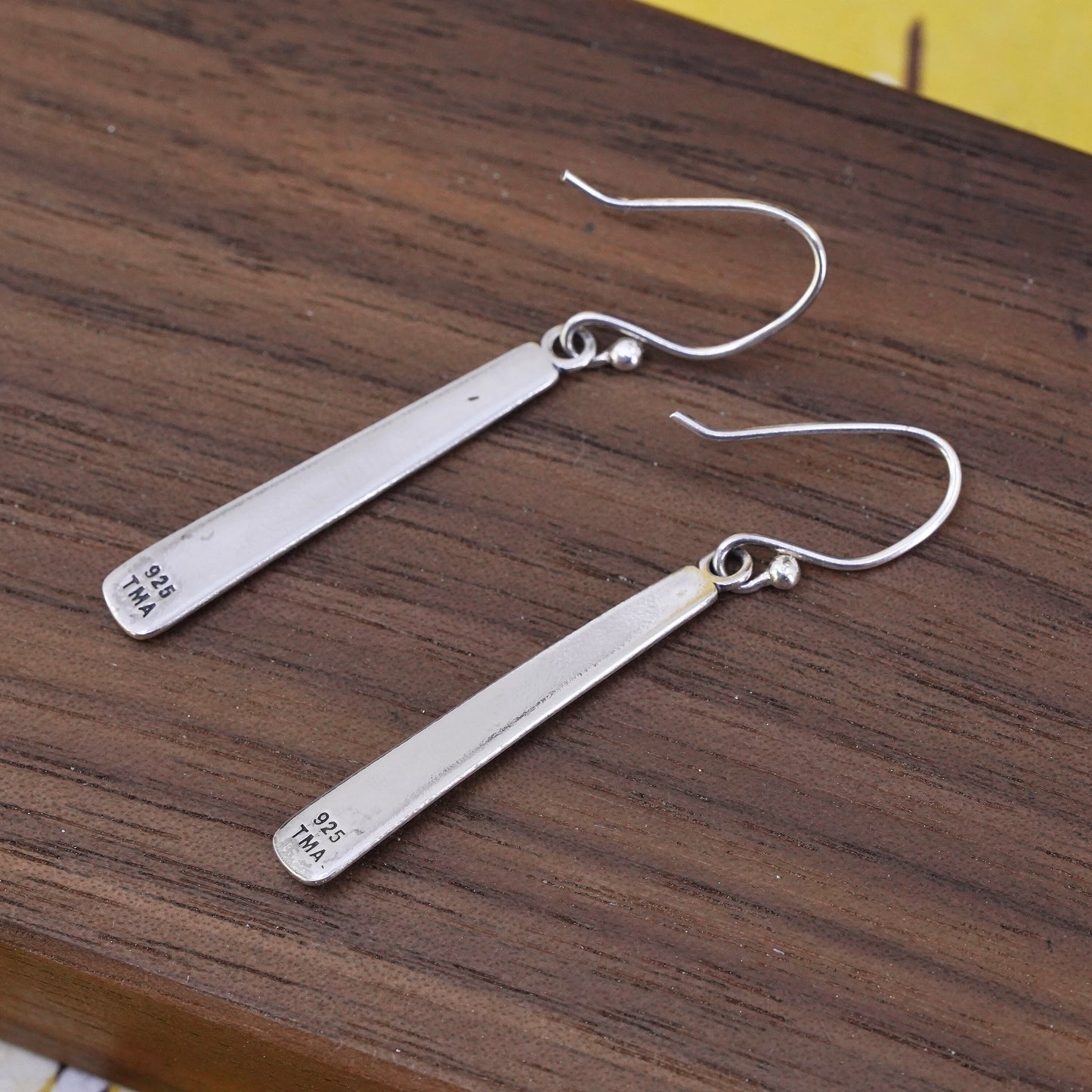 Vintage Sterling silver handmade earrings, 925 beads drops